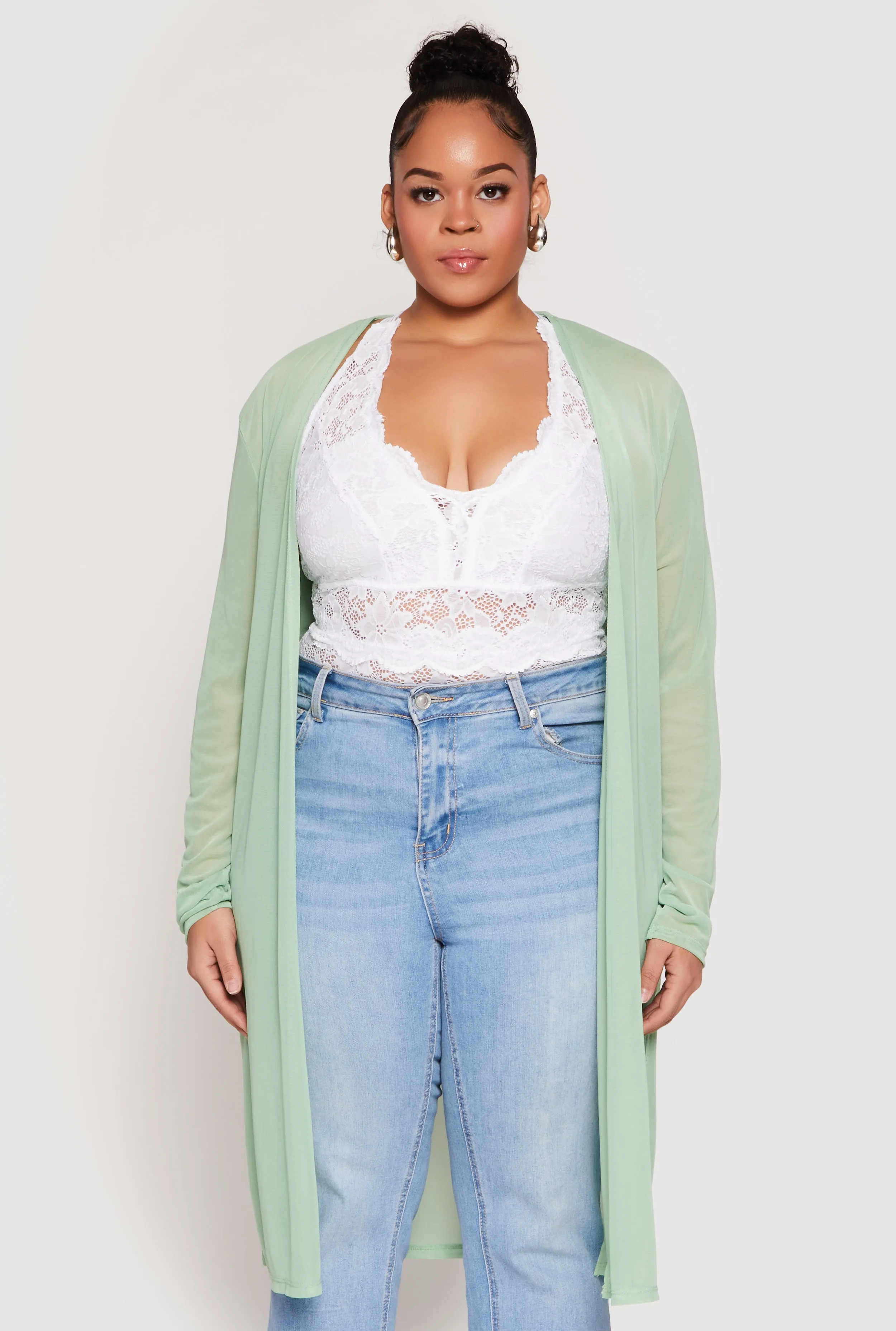 Plus Size Mesh Duster sold by Rainbow product image thumbnail 2