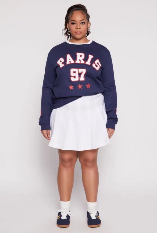 Plus Size Paris Graphic Sweatshirt sold by Rainbow