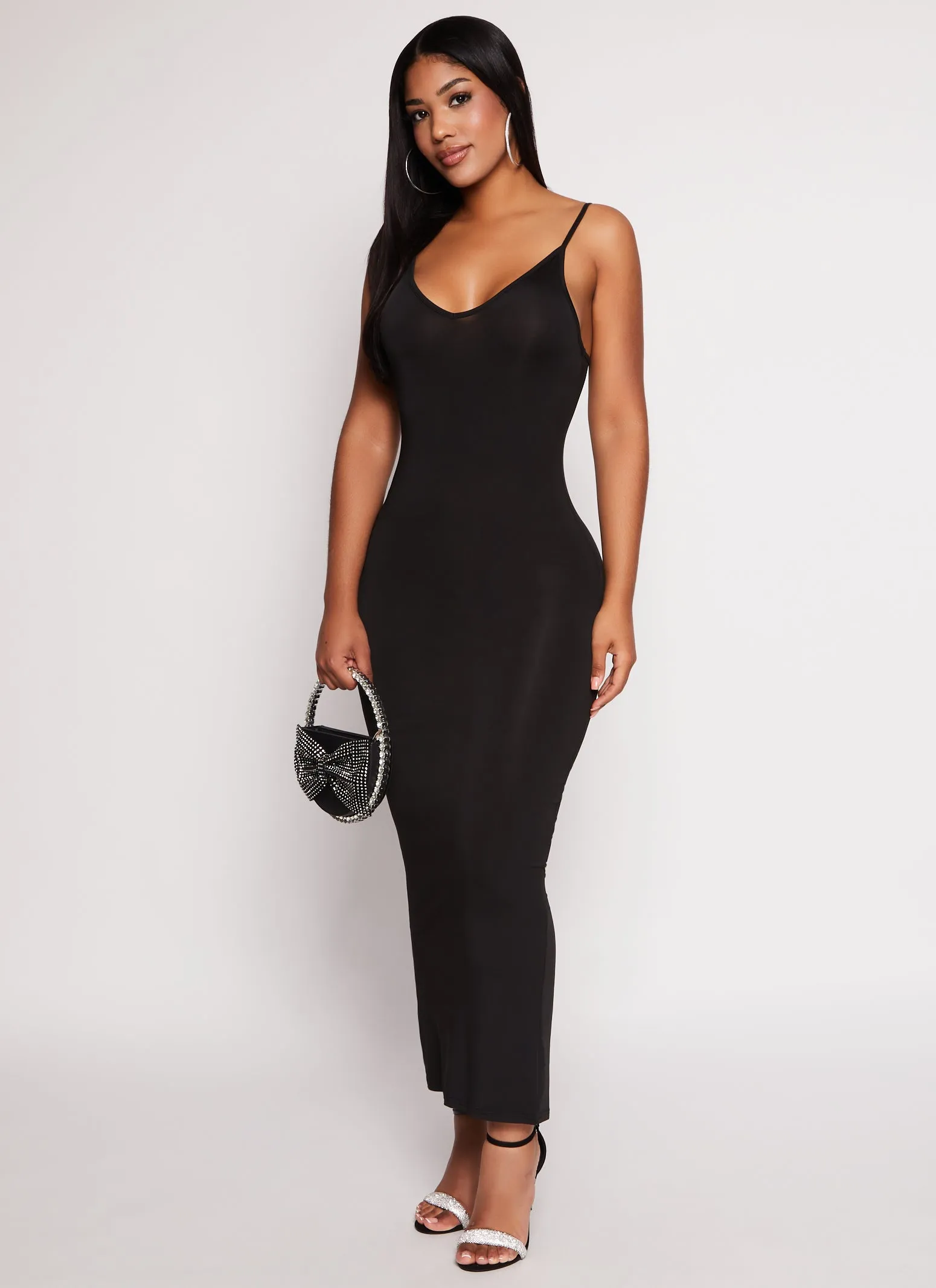 Daisy V Neck Bodycon Maxi Dress sold by Rainbow product image thumbnail 2
