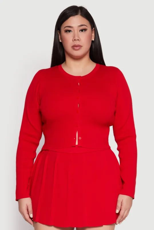 Plus Size Daisy Cropped Cardigan sold by Rainbow