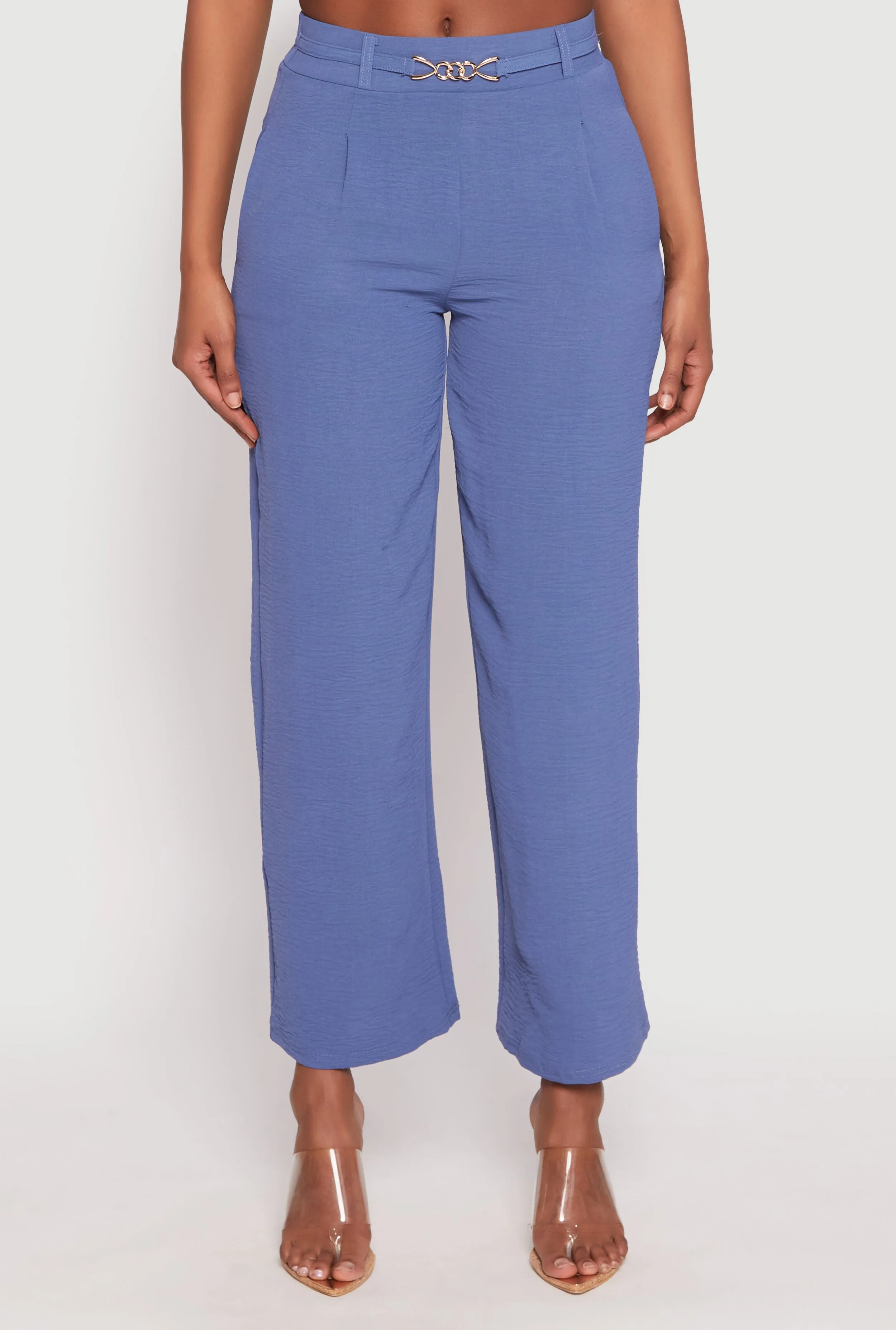 Airy Chain Detail Belted Front Pants sold by Rainbow product image thumbnail 3