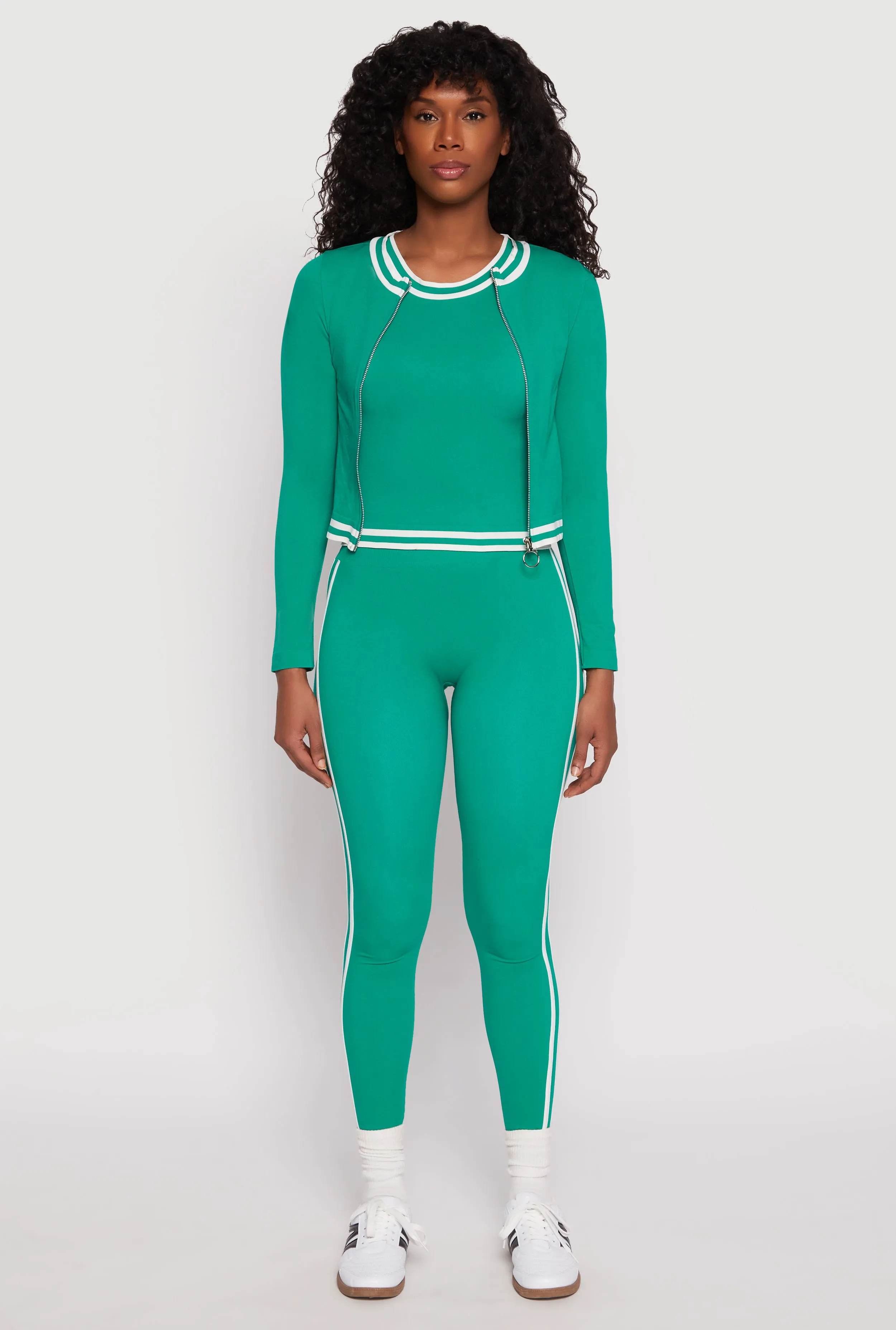 Seamless Varsity Stripe Trim Tank Top sold by Rainbow product image thumbnail 2