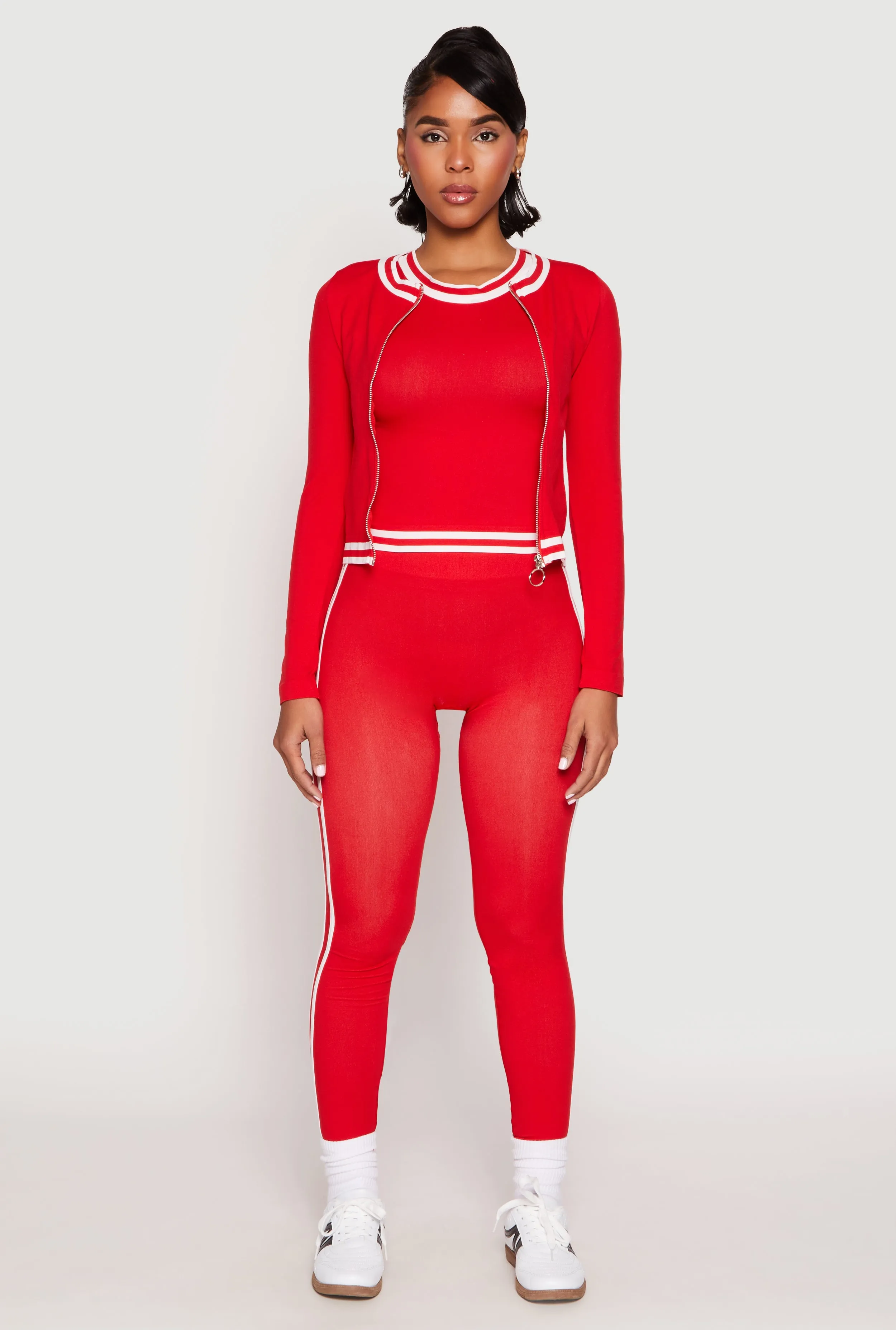 Seamless Varsity Stripe Leggings sold by Rainbow