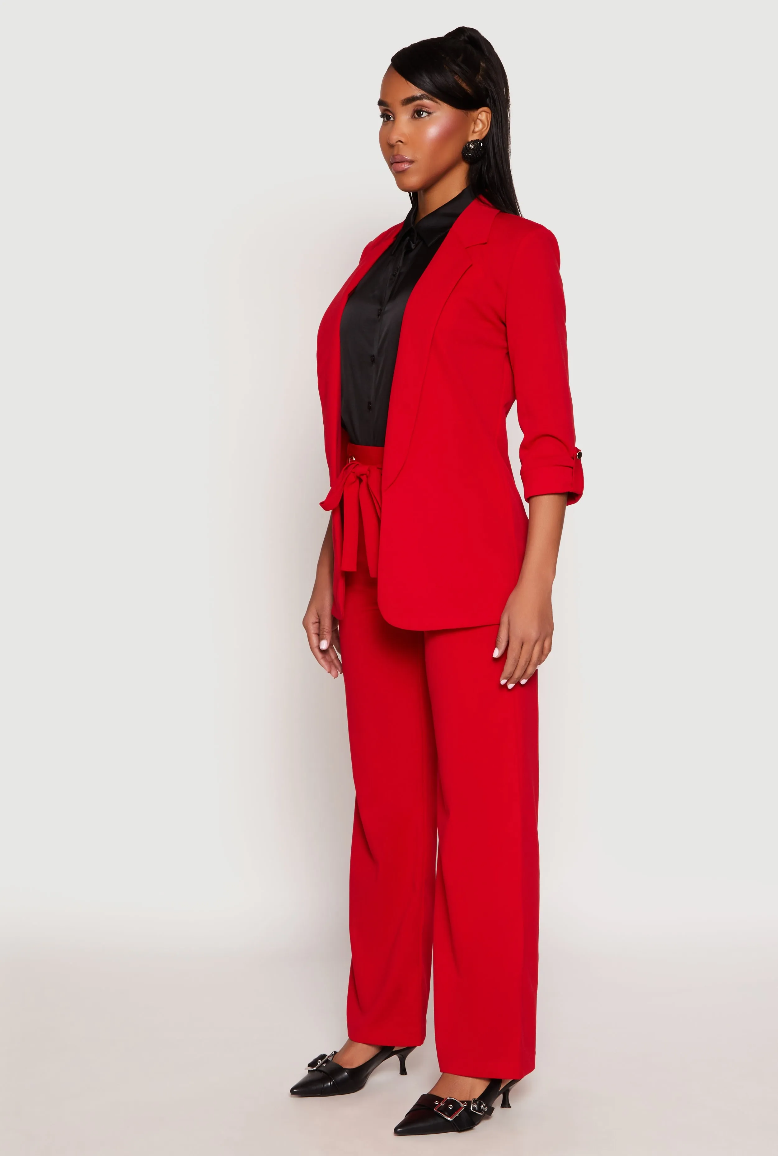 Crepe Knit Open Front Blazer sold by Rainbow product image thumbnail 3