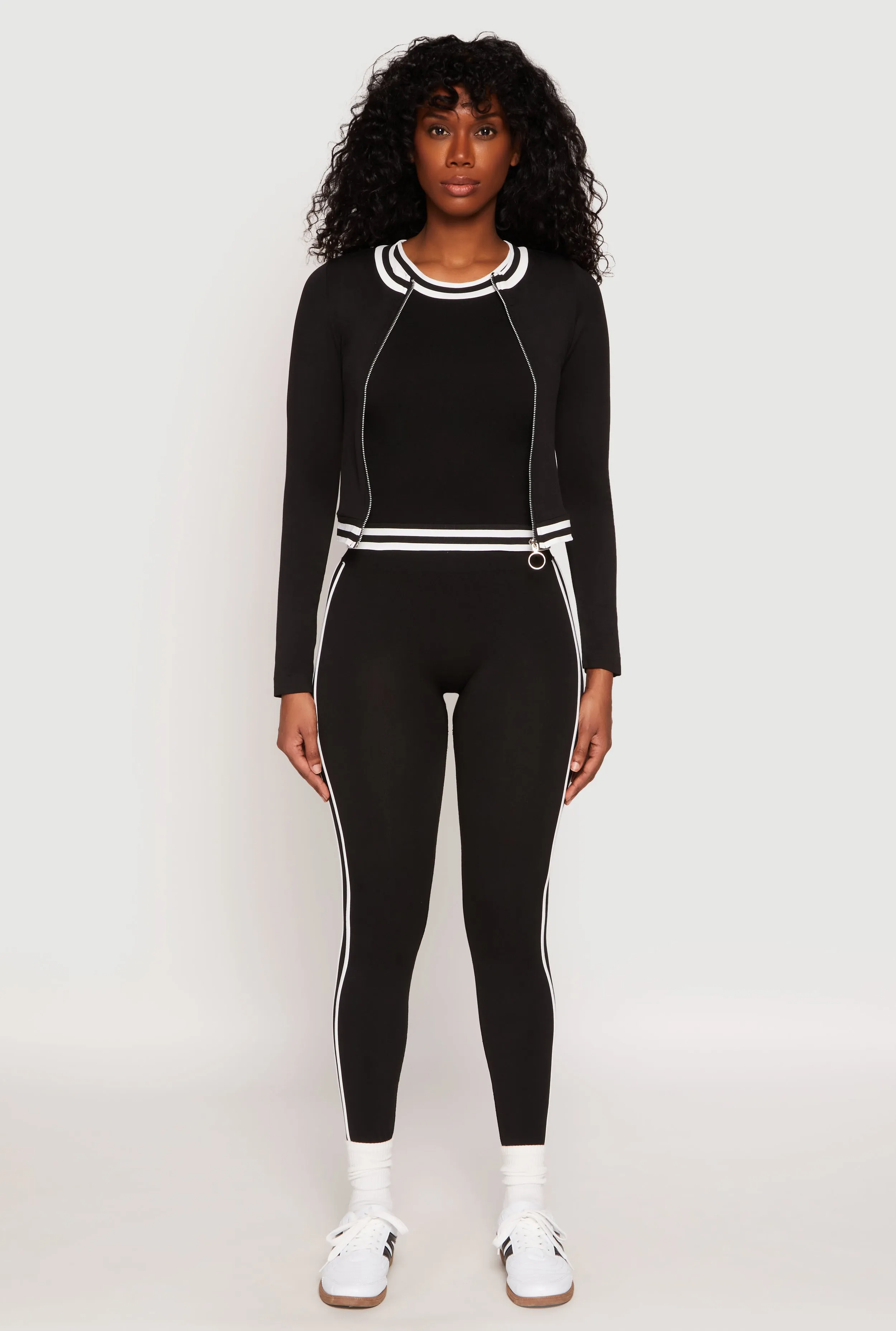 Seamless Varsity Stripe Track Jacket sold by Rainbow product image thumbnail 2