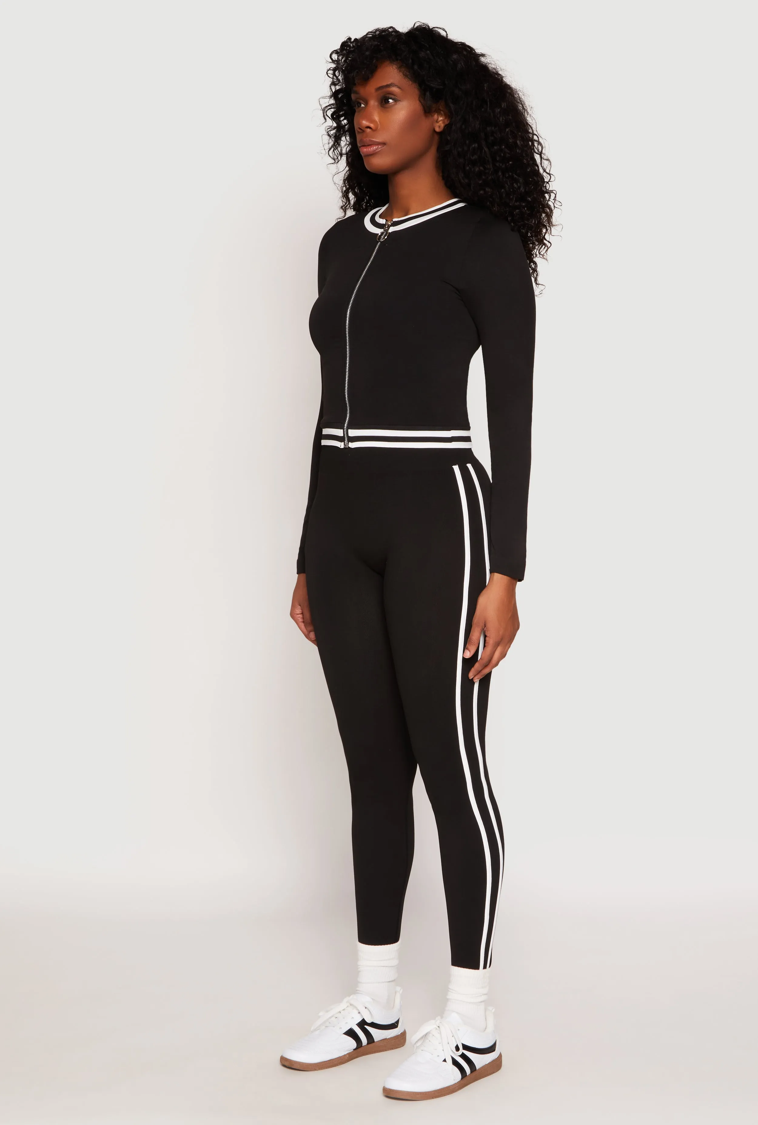 Seamless Varsity Stripe Track Jacket sold by Rainbow product image thumbnail 3