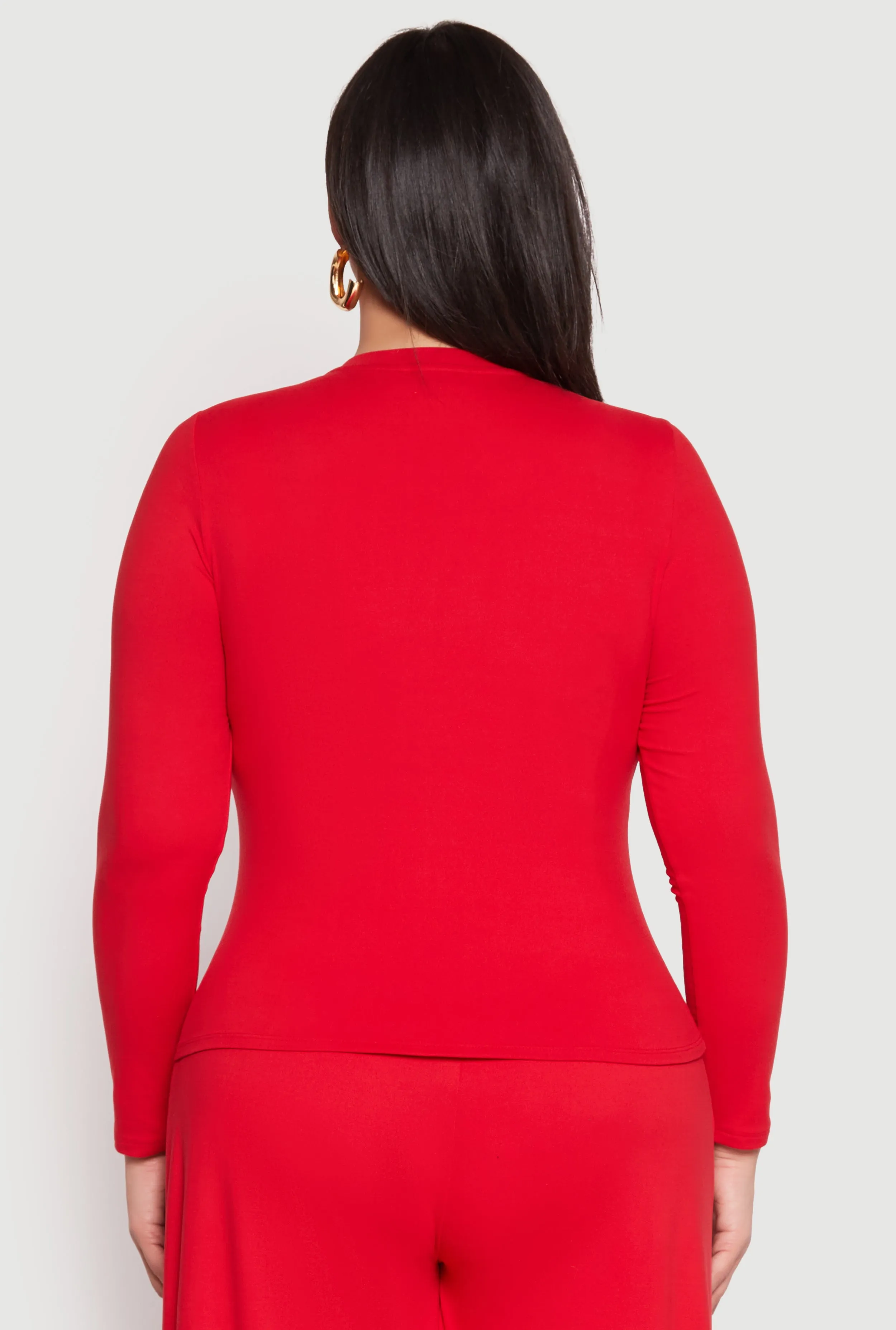 Plus Size Soft Knit Long Sleeve Top sold by Rainbow product image thumbnail 5