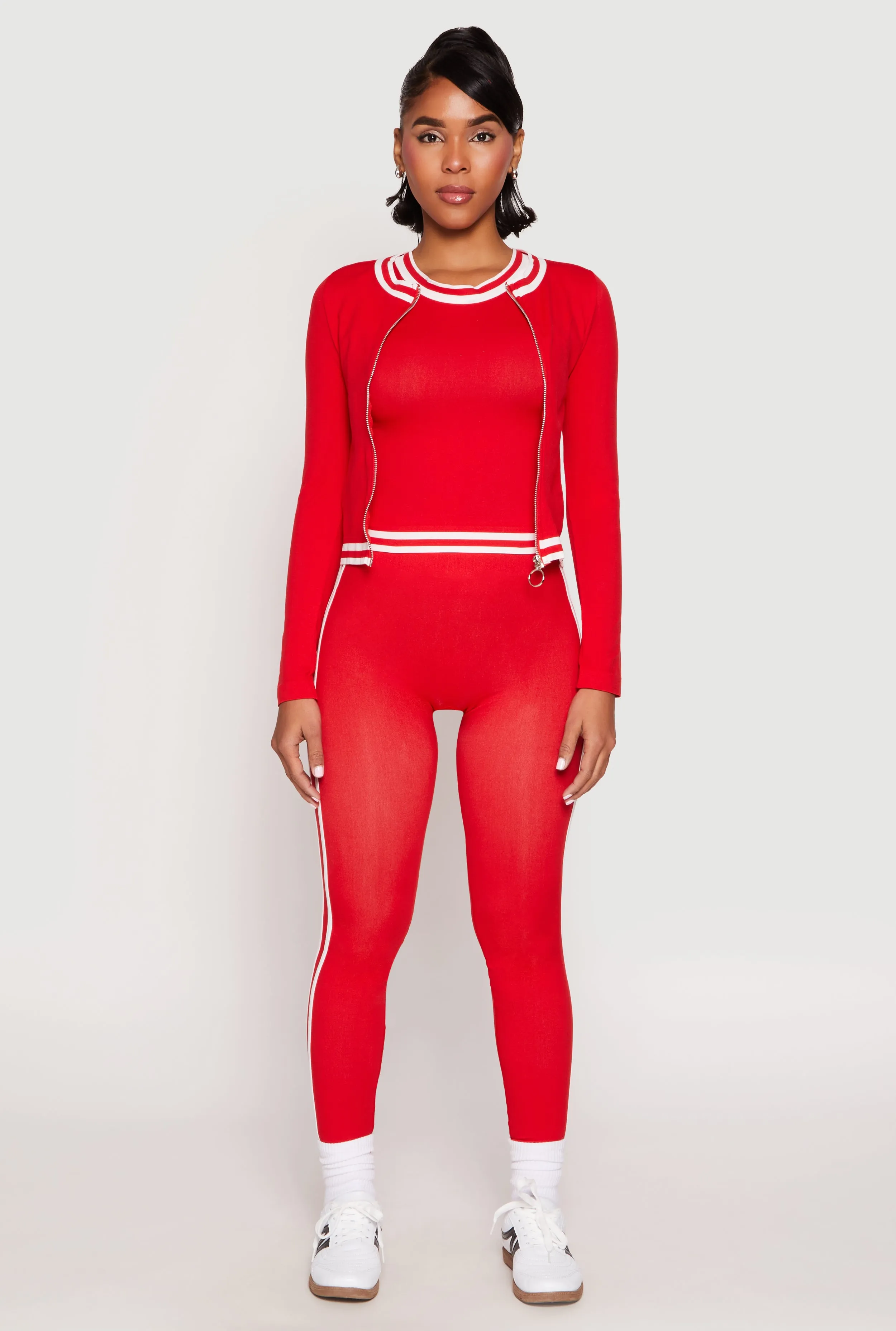 Seamless Varsity Stripe Trim Tank Top sold by Rainbow product image thumbnail 2