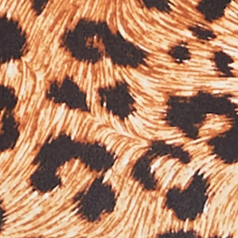 Leopard Print Long Sleeve Bubble Mini Dress sold by Rainbow product image thumbnail 4