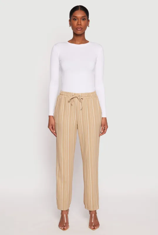 Drawstring Striped Dress Pants sold by Rainbow