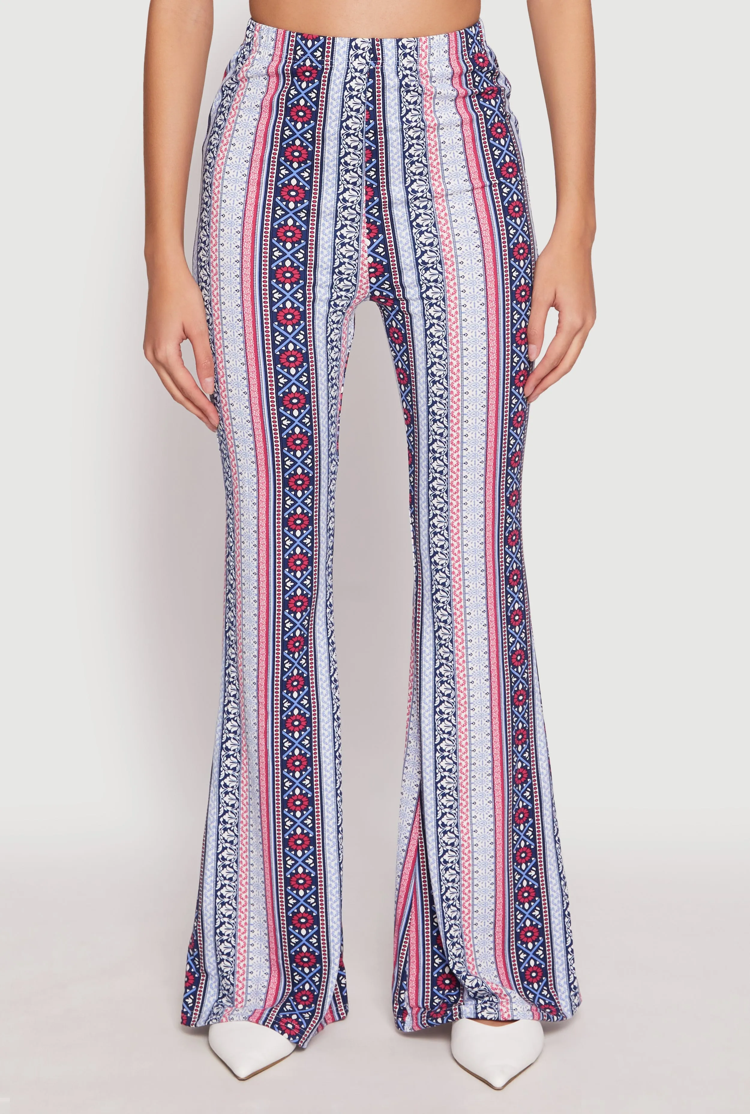 Boho Print High Waist Flare Pants sold by Rainbow product image thumbnail 3
