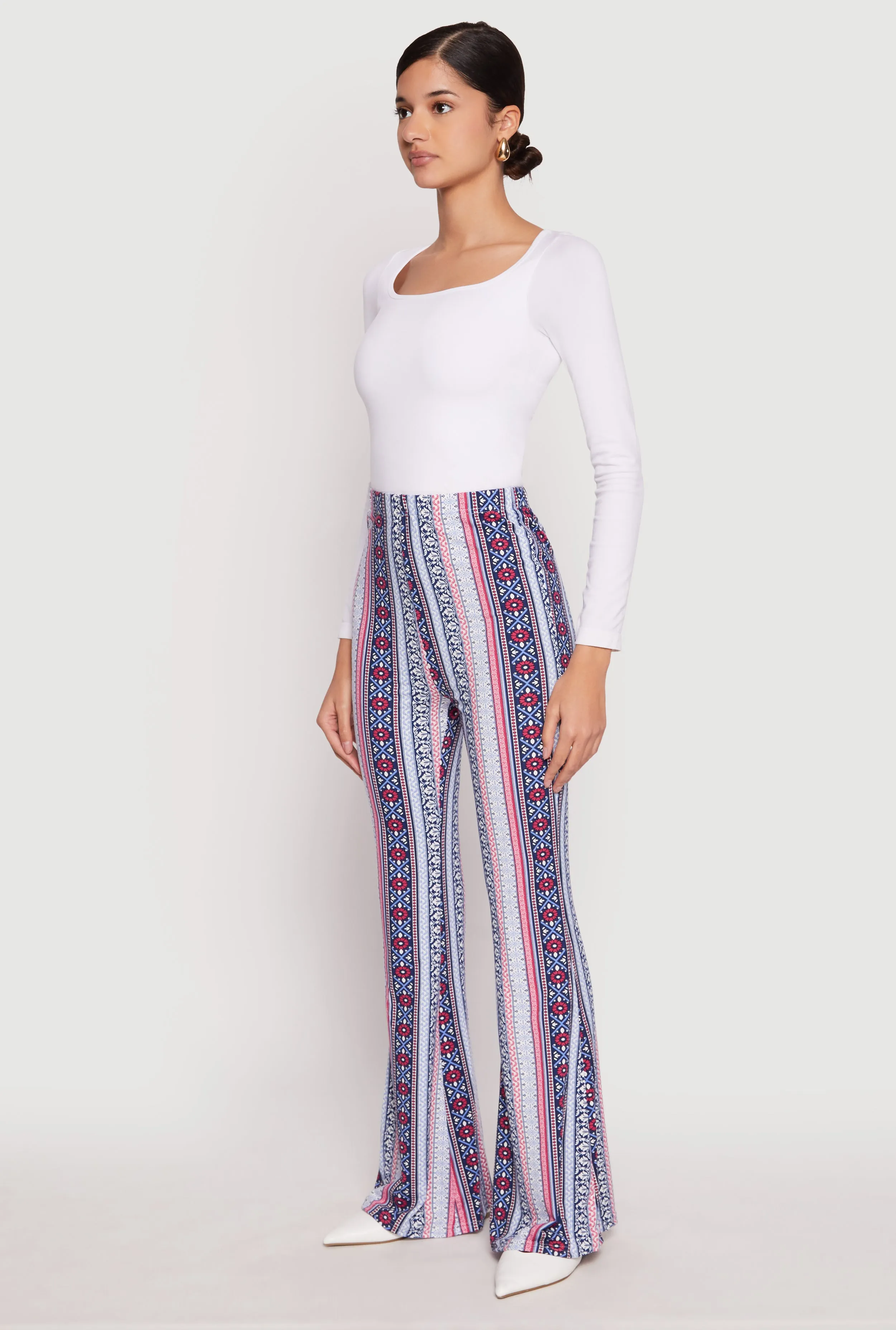 Boho Print High Waist Flare Pants sold by Rainbow product image thumbnail 2