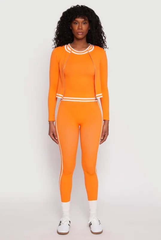 Seamless Varsity Stripe Leggings sold by Rainbow