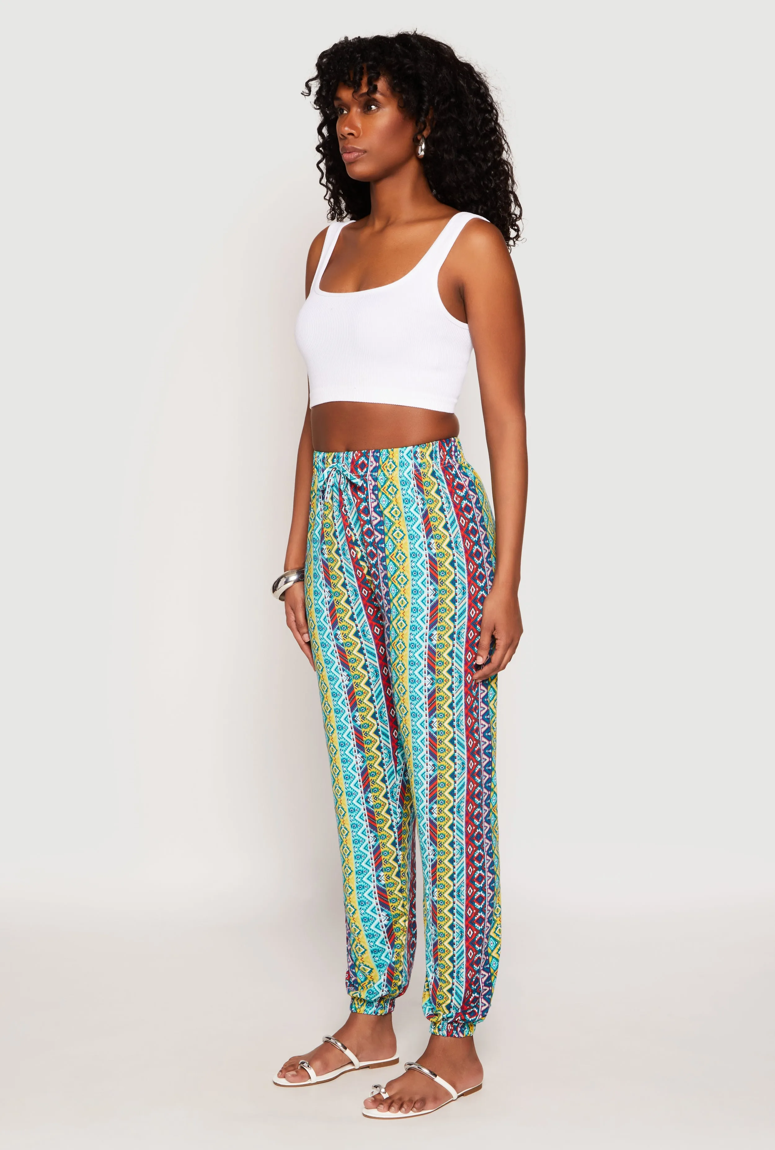 Boho Border Print Joggers sold by Rainbow product image thumbnail 2