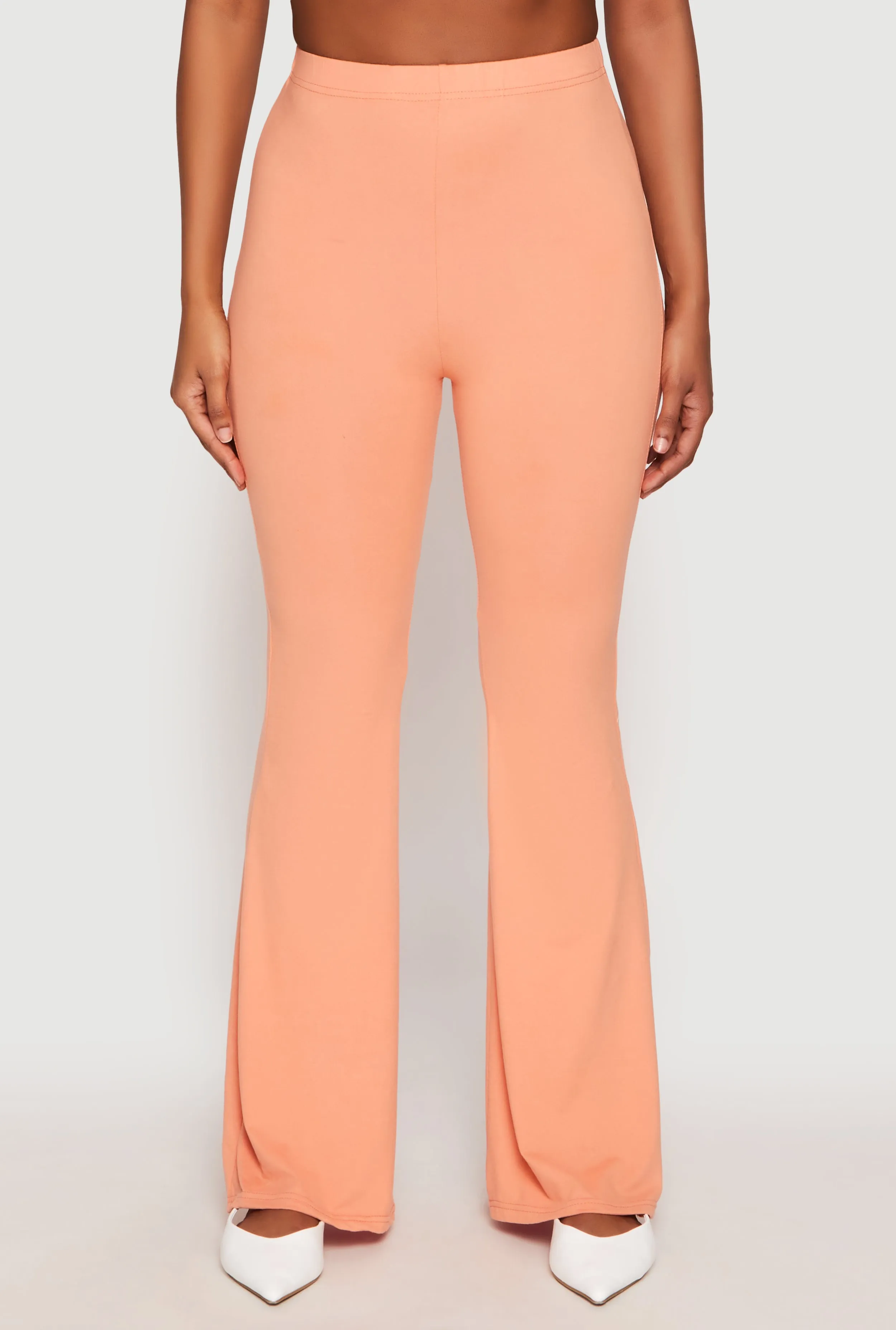 Soft Knit High Waisted Flare Pants sold by Rainbow product image thumbnail 3