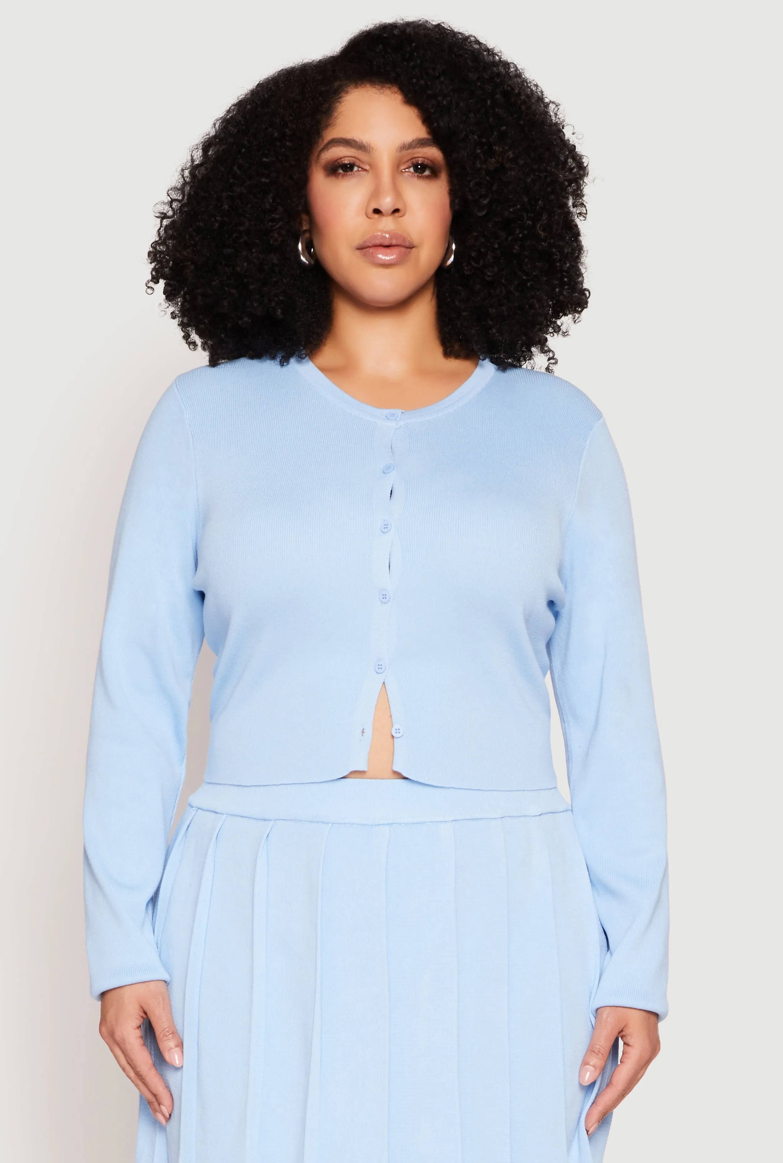 Plus Size Daisy Cropped Cardigan sold by Rainbow