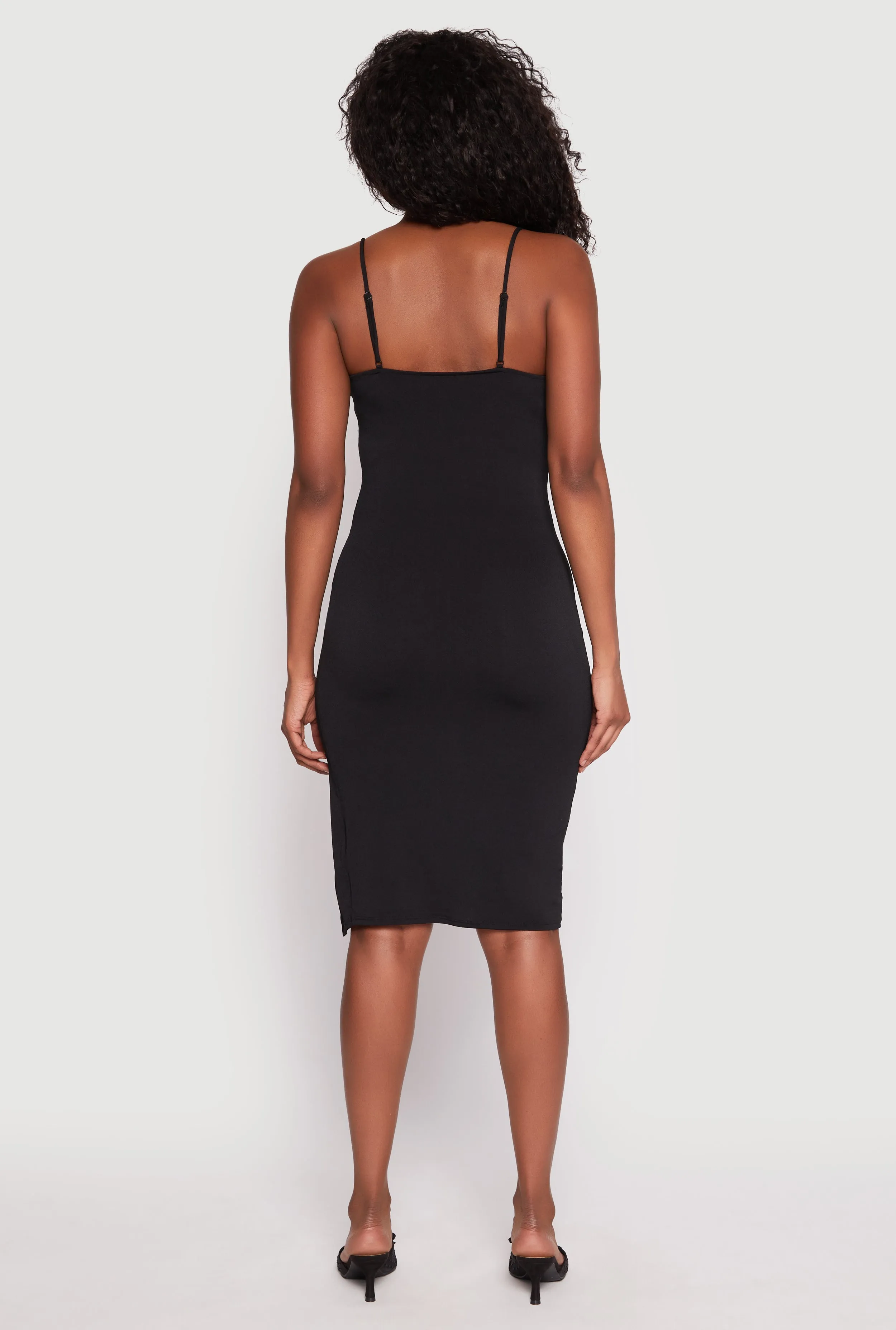 Crepe Knit Side Slit Bustier Dress sold by Rainbow product image thumbnail 3