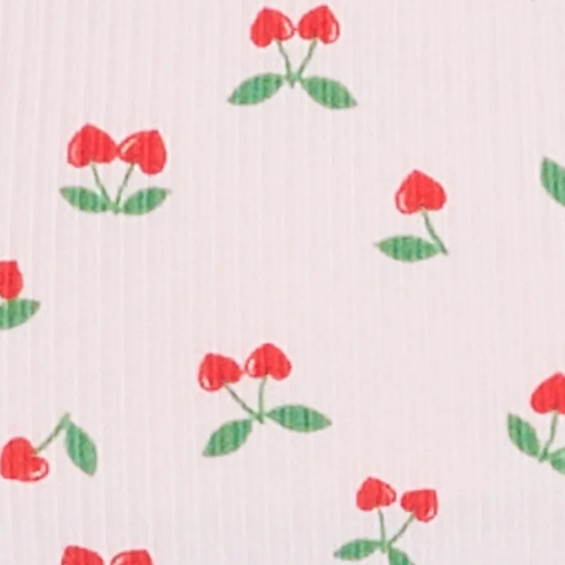 Cherry Print Pajama Romper sold by Rainbow product image thumbnail 3