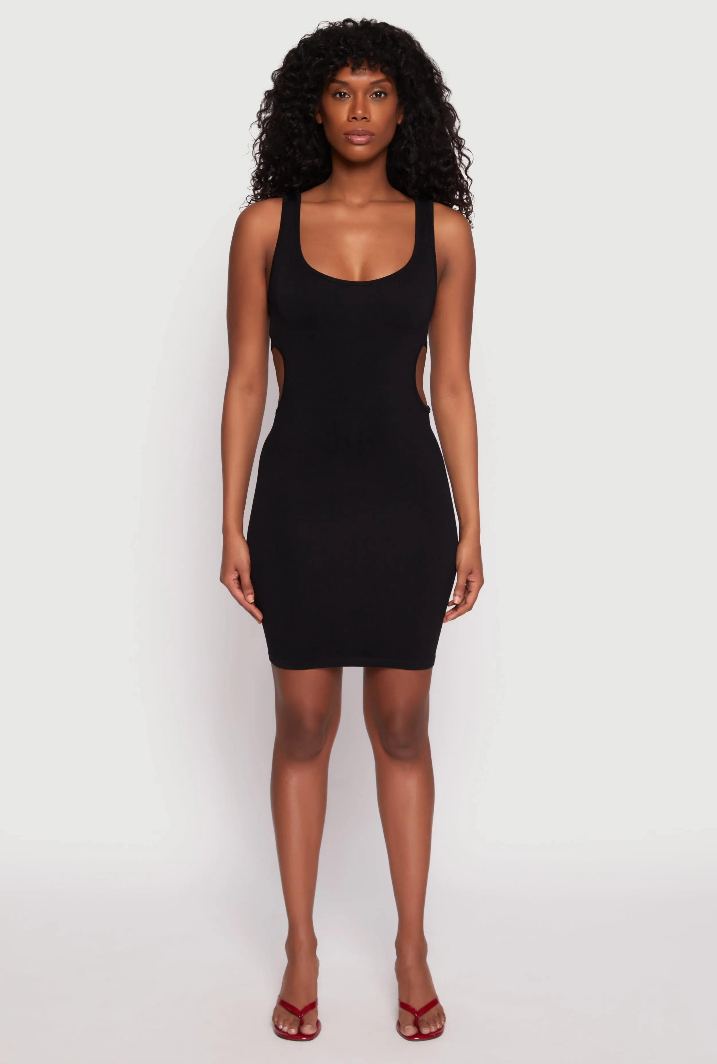 Seamless Cut Out Side Tank Dress sold by Rainbow