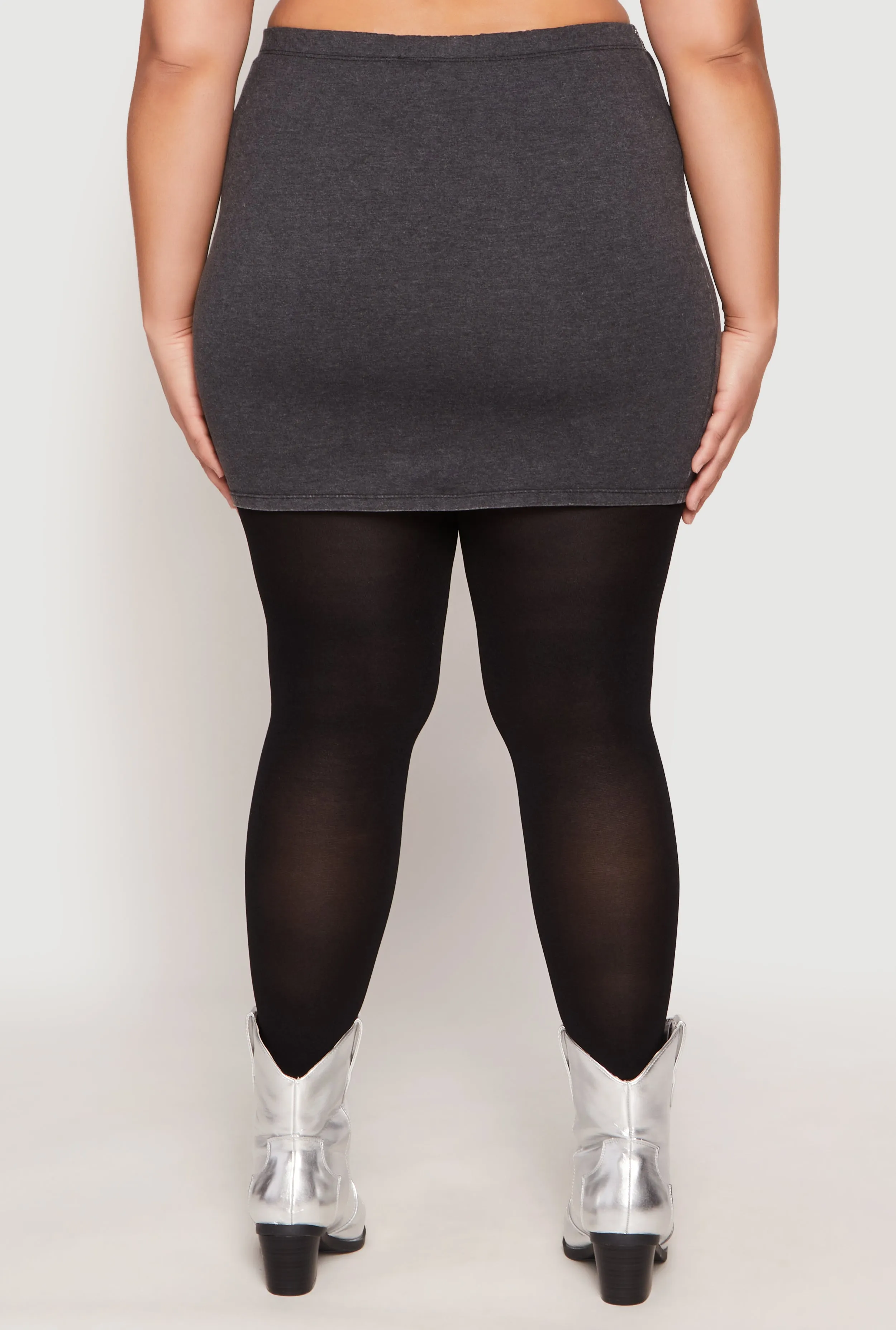 Plus Size Rhinestone Waist Mini Skirt sold by Rainbow product image thumbnail 3