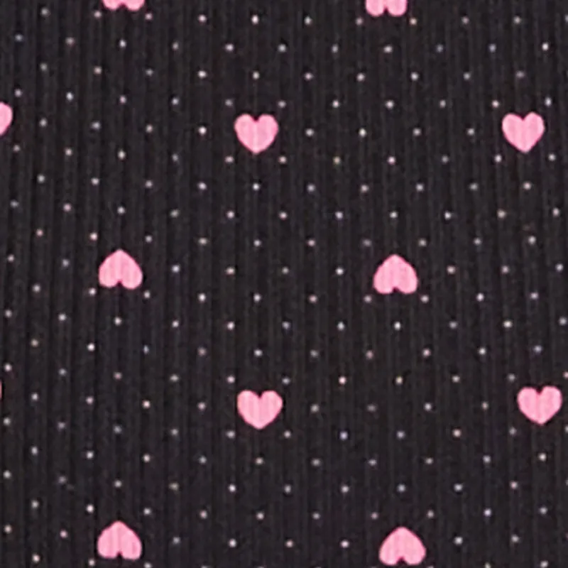 Polka Dot Heart Print Pajama Romper sold by Rainbow product image thumbnail 4