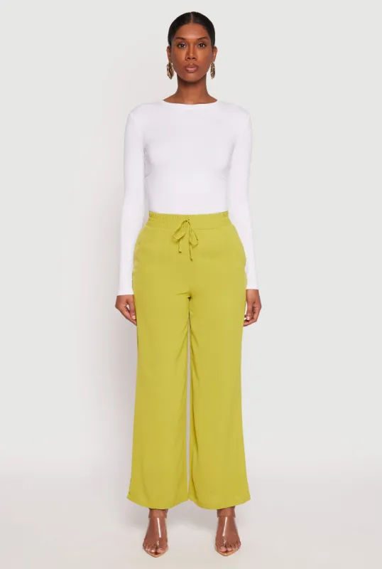 Faux Drawstring Dress Pants sold by Rainbow