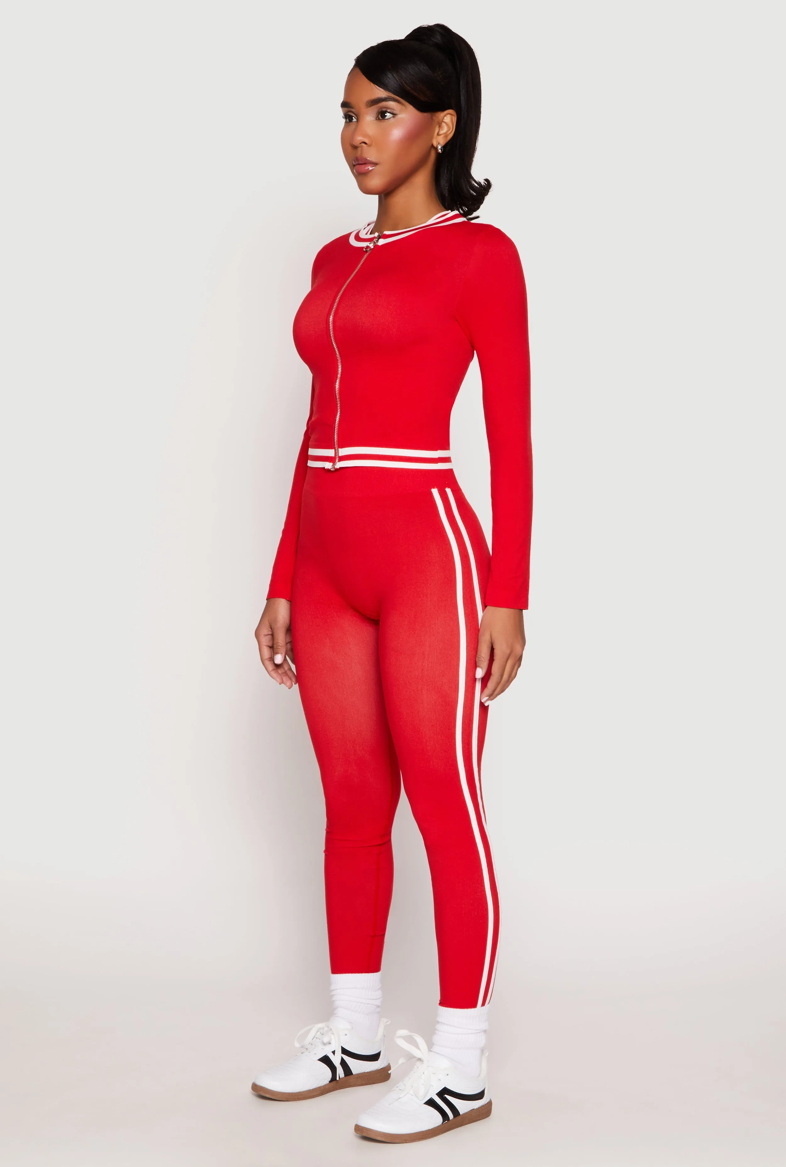 Seamless Varsity Stripe Track Jacket sold by Rainbow product image thumbnail 3