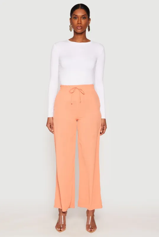 Faux Drawstring Dress Pants sold by Rainbow