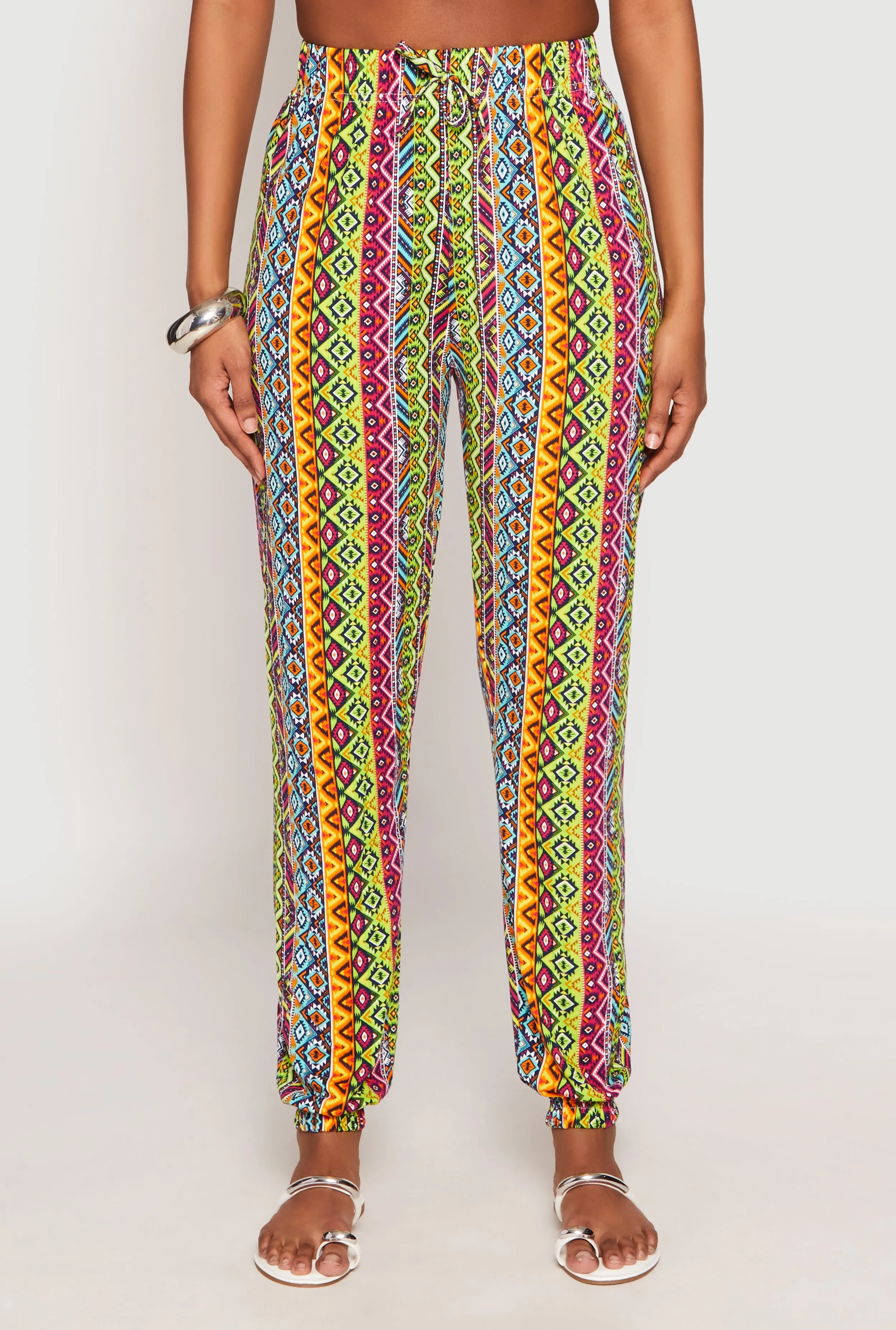 Boho Border Print Joggers sold by Rainbow product image thumbnail 3