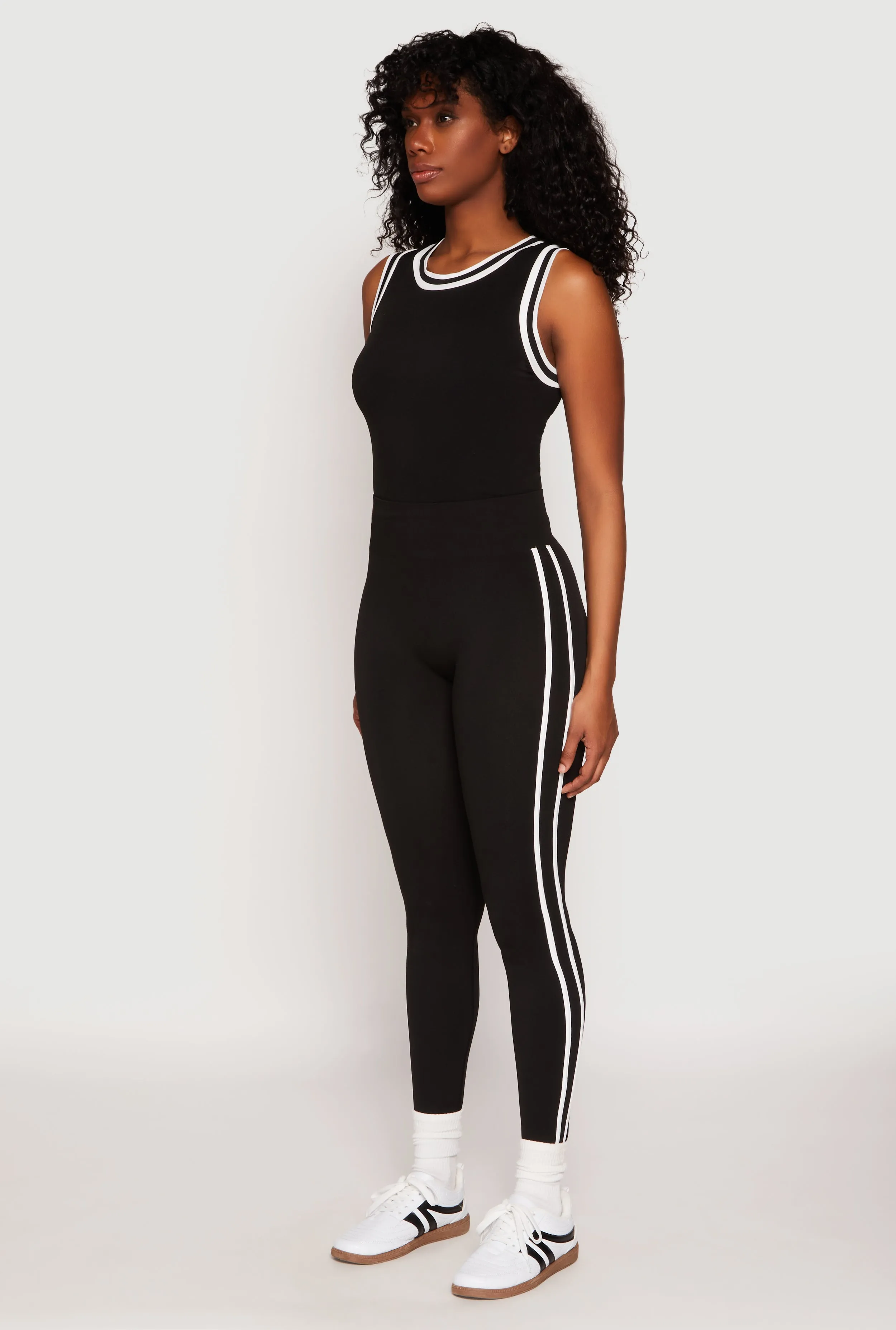 Seamless Varsity Stripe Leggings sold by Rainbow product image thumbnail 2