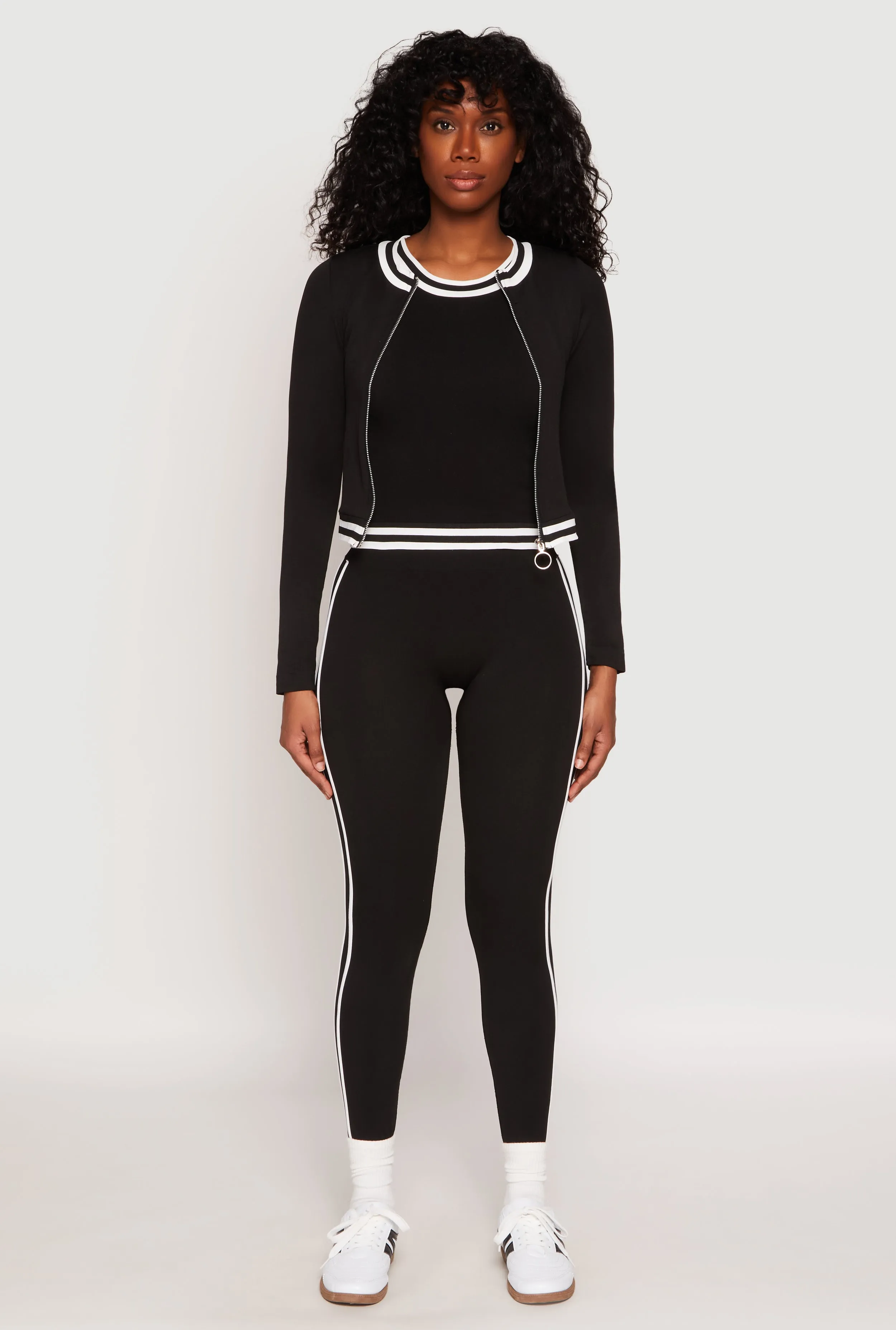 Seamless Varsity Stripe Leggings sold by Rainbow