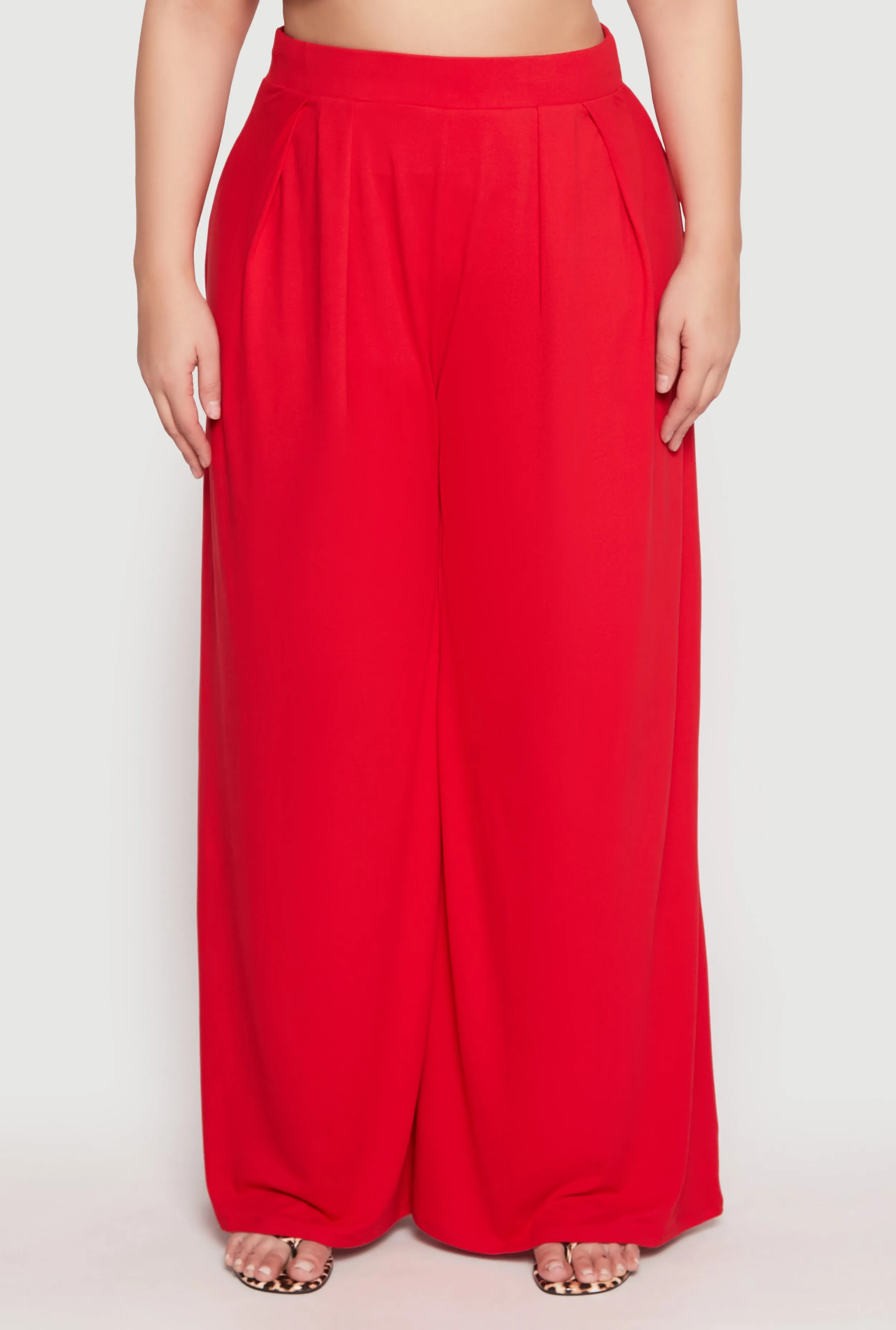 Plus Size Soft Knit Wide Leg Pants sold by Rainbow product image thumbnail 2