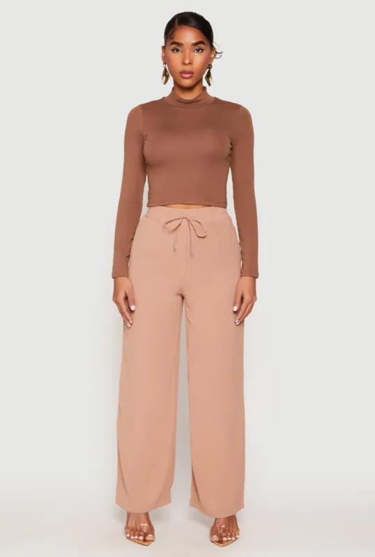 Faux Drawstring Dress Pants sold by Rainbow