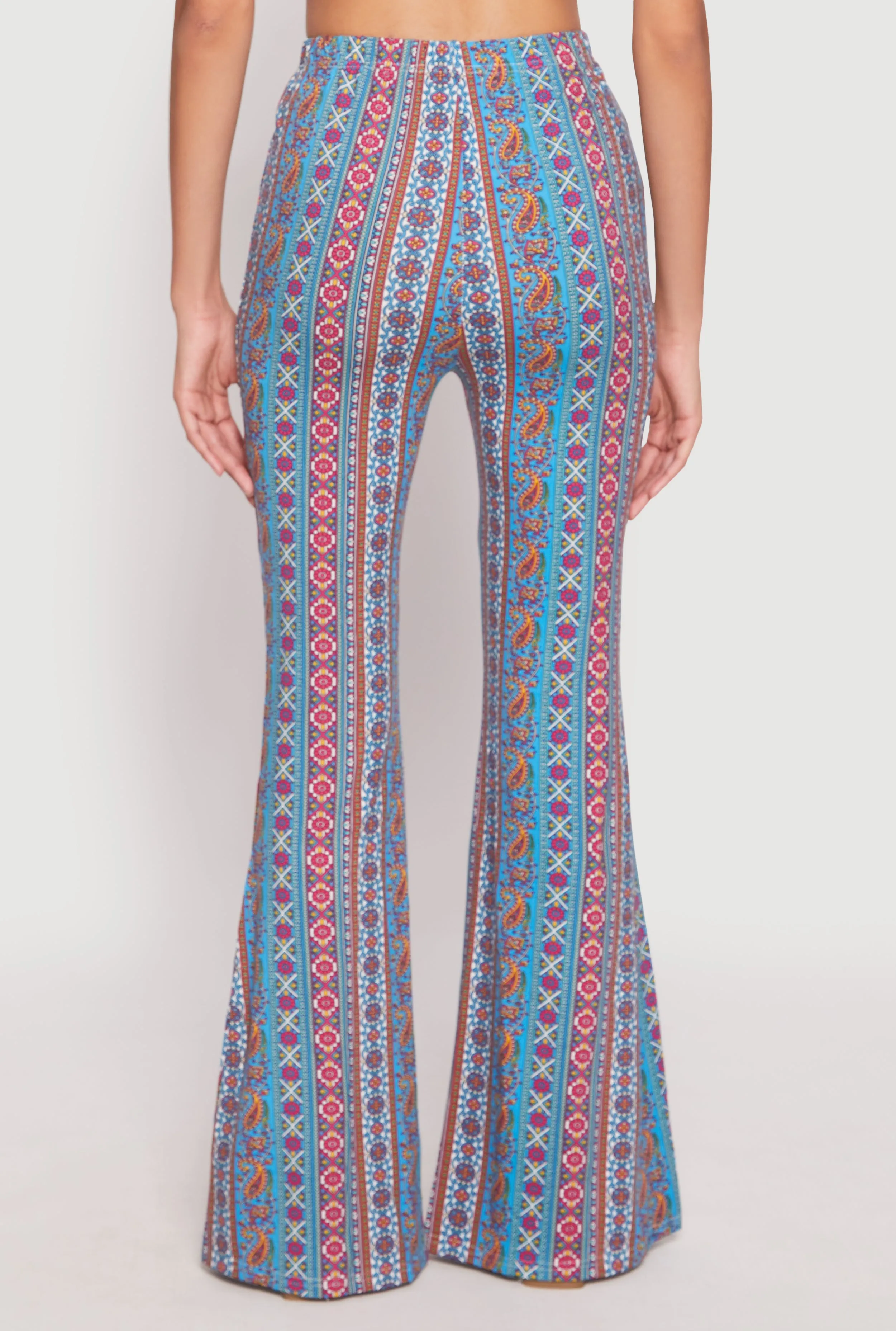 Boho Print High Waist Flare Pants sold by Rainbow product image thumbnail 5