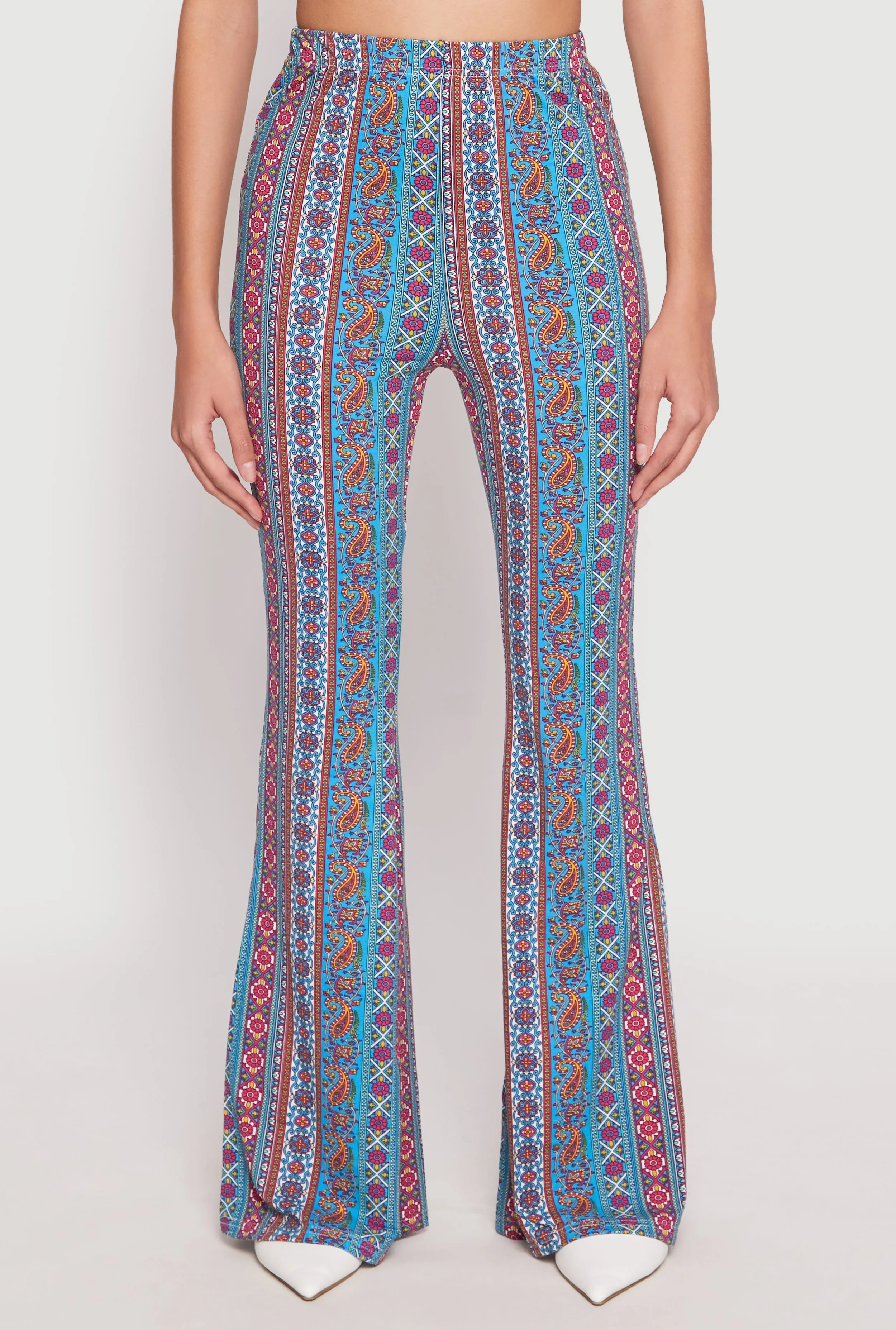 Boho Print High Waist Flare Pants sold by Rainbow product image thumbnail 3