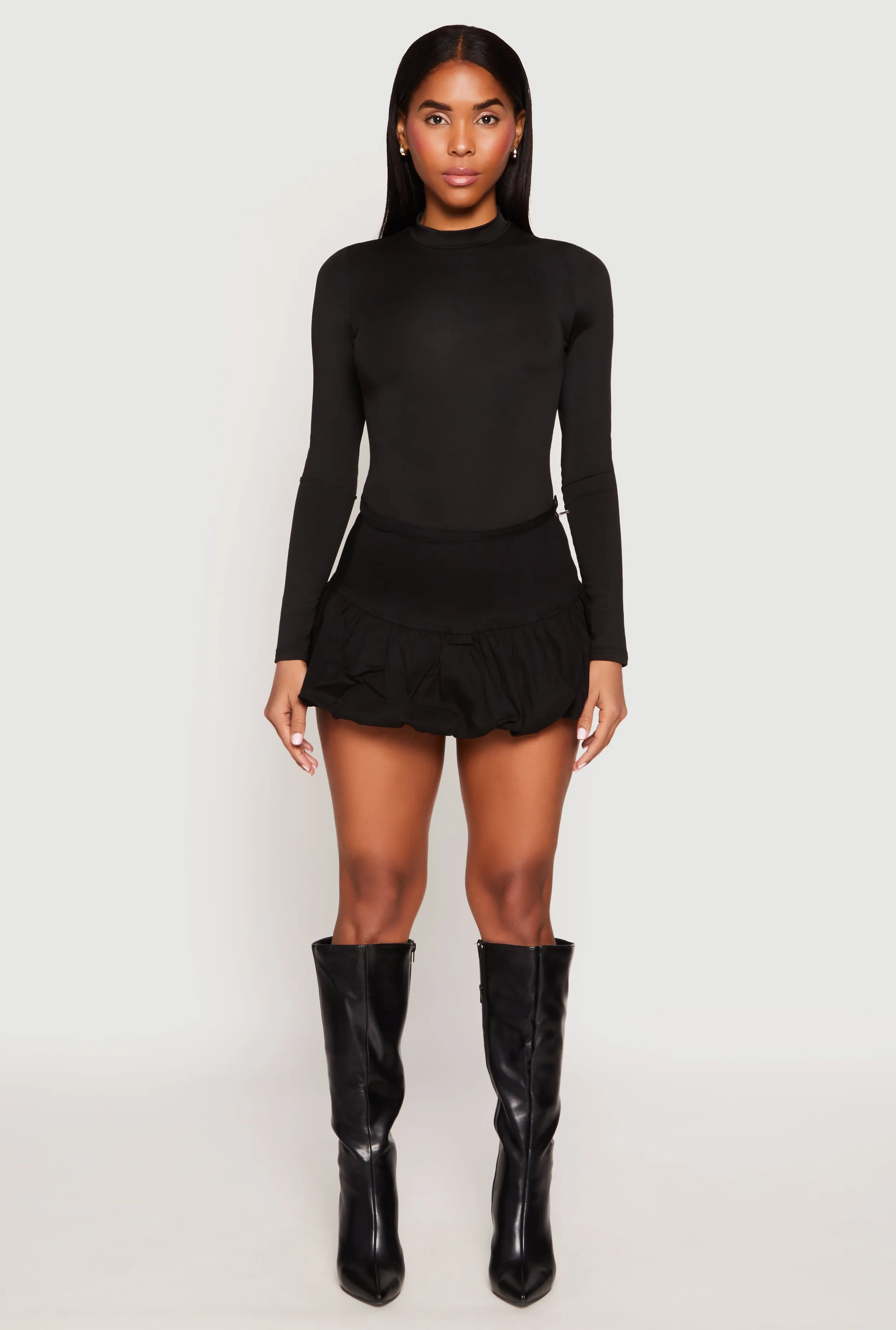 Almost Famous Mini Balloon Skirt sold by Rainbow