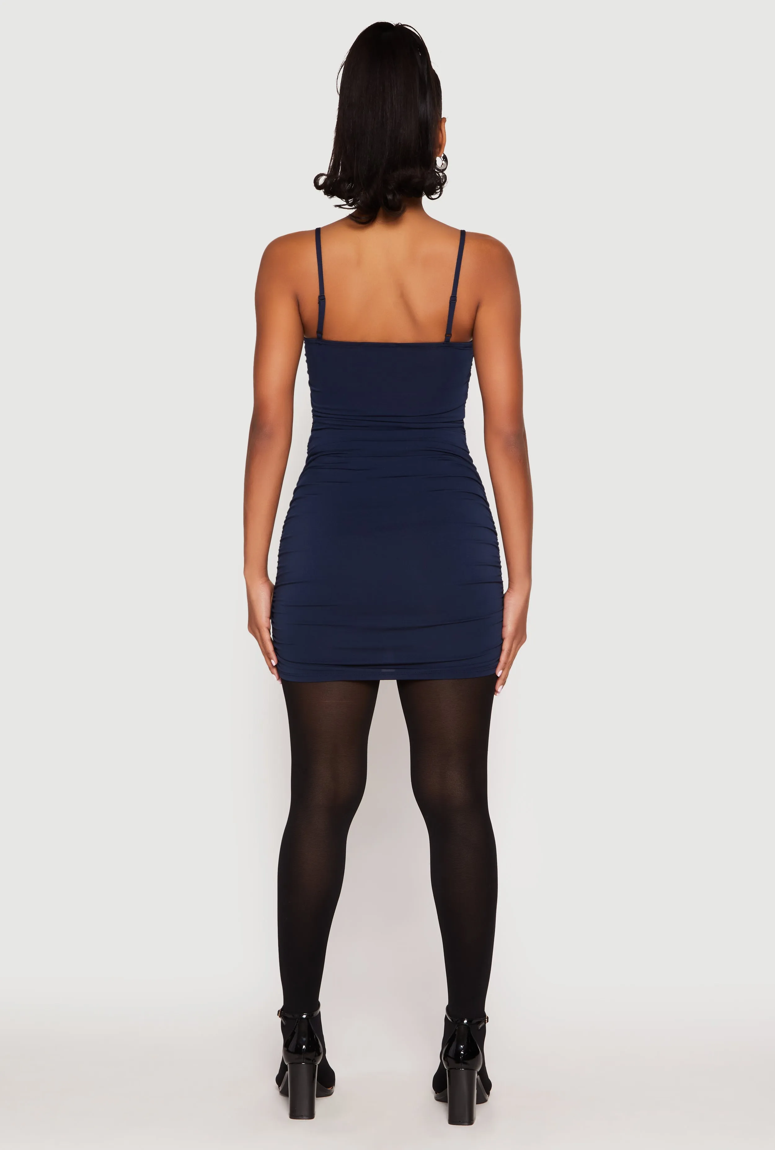 Square Neck Ruched Cami Dress sold by Rainbow product image thumbnail 3