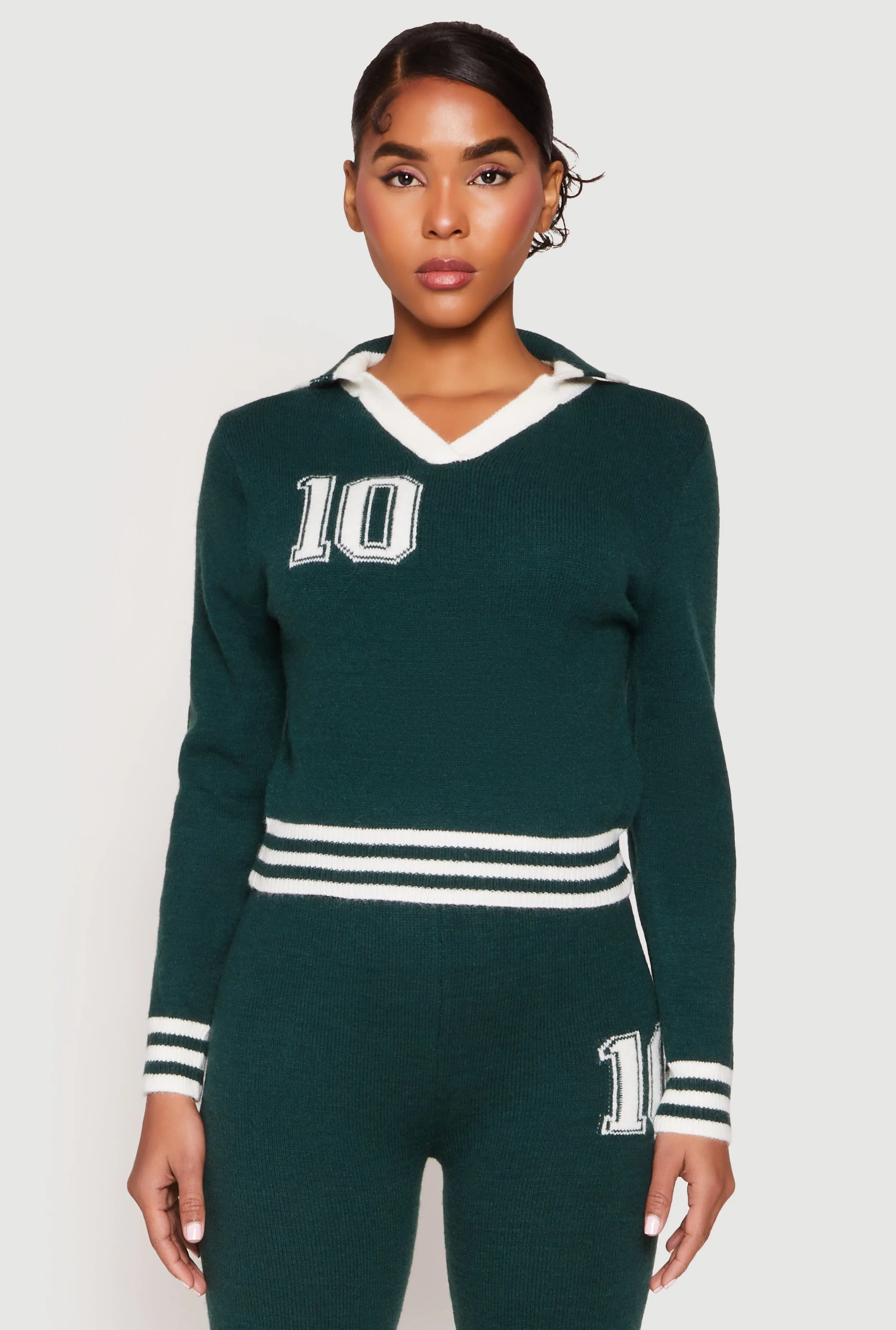 Daisy Johnny Collar 10 Graphic Sweater sold by Rainbow