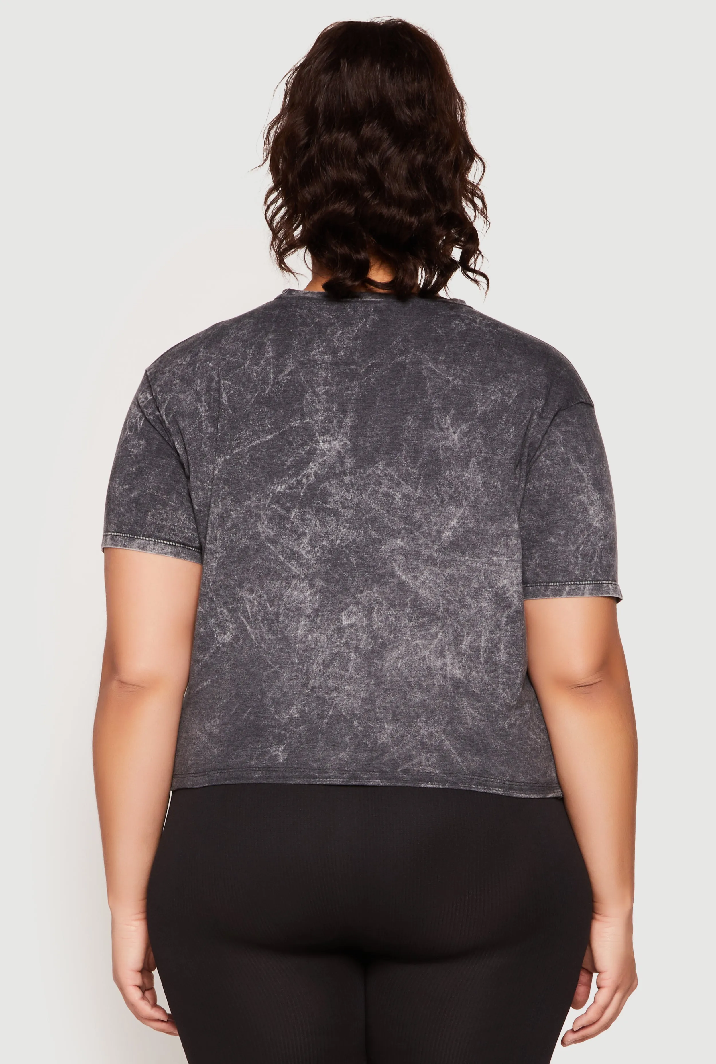 Plus Size Slashed Rock And Roll World Tour Tee sold by Rainbow product image thumbnail 5