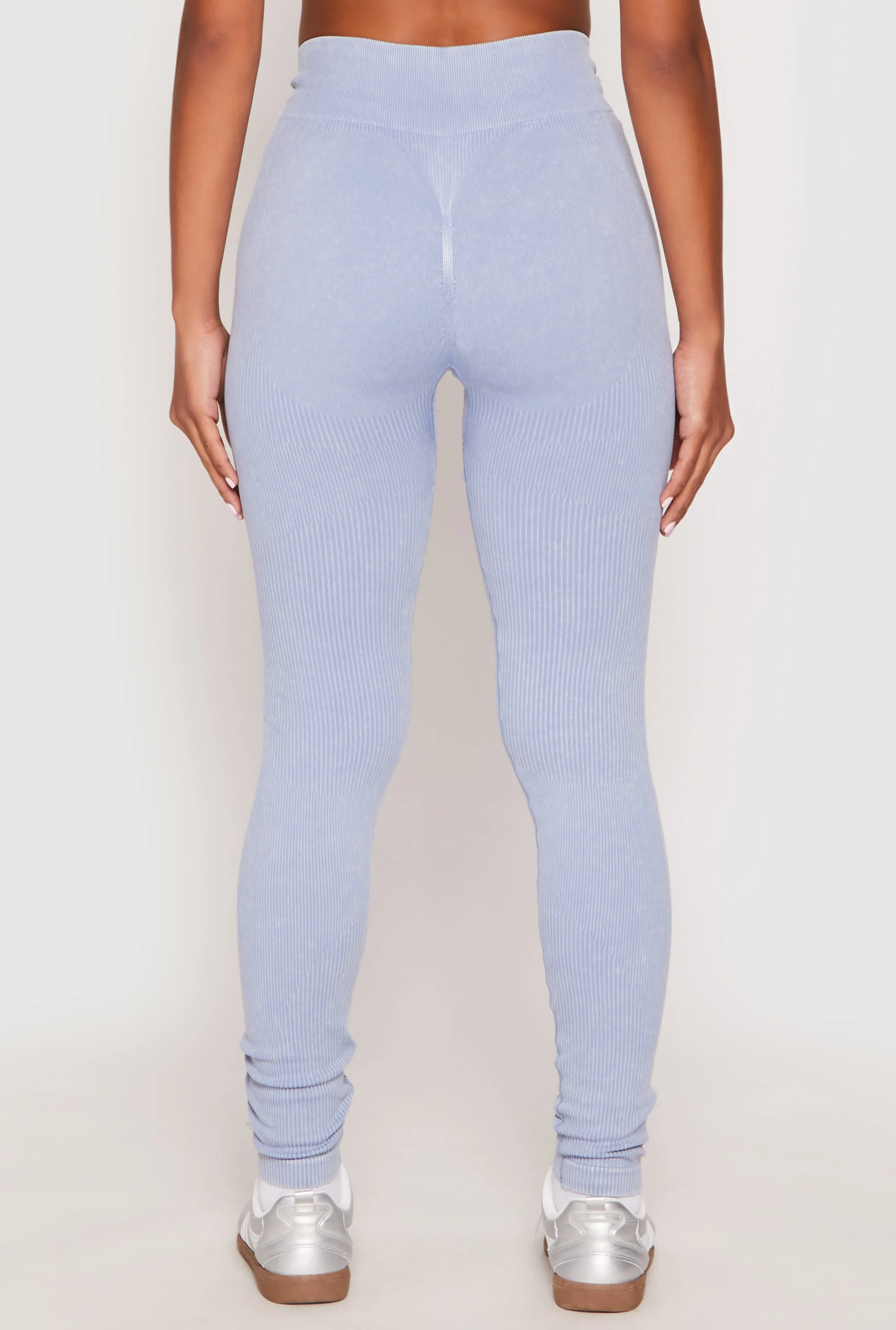 Seamless Acid Wash High Waisted Leggings sold by Rainbow product image thumbnail 5