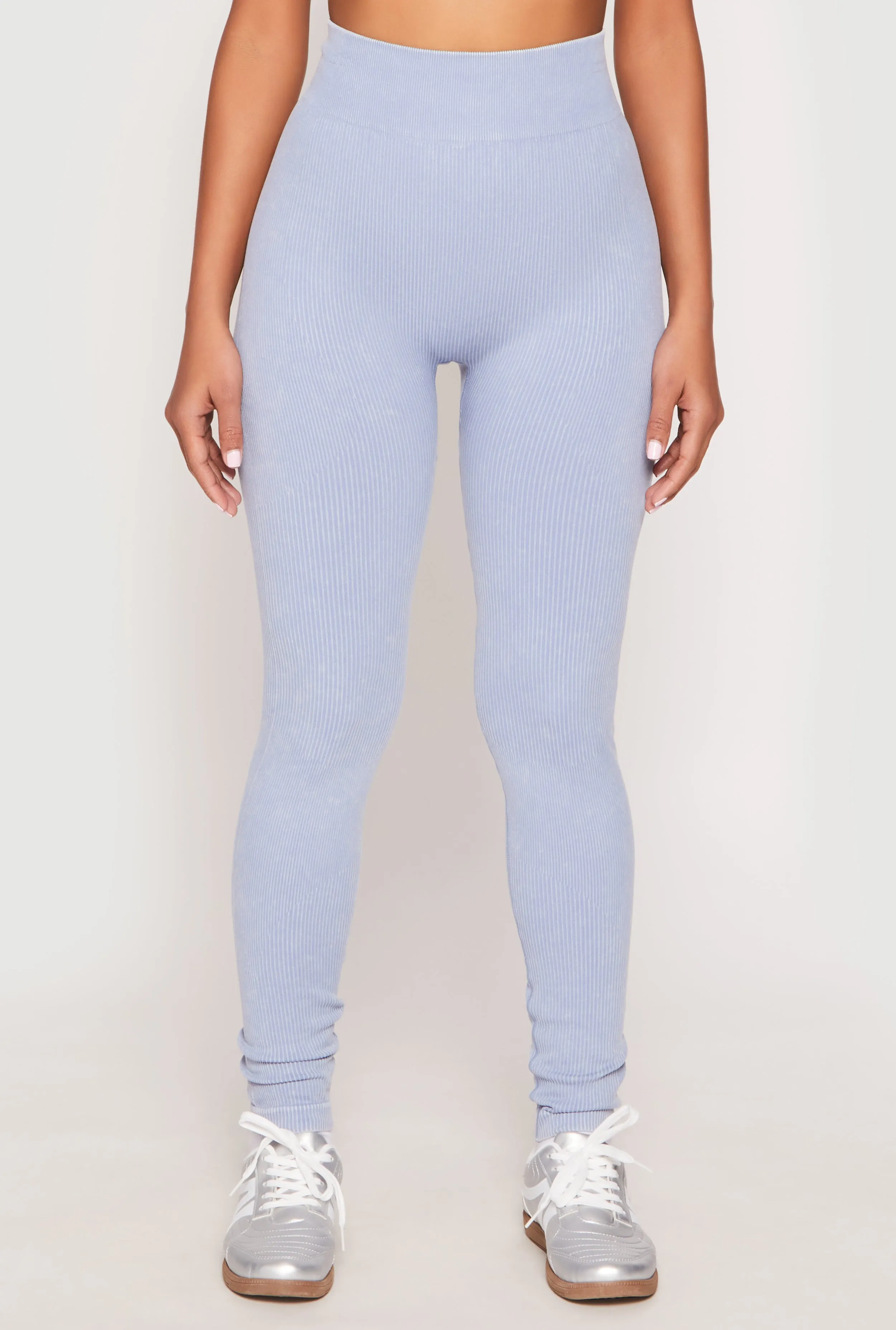 Seamless Acid Wash High Waisted Leggings sold by Rainbow product image thumbnail 3