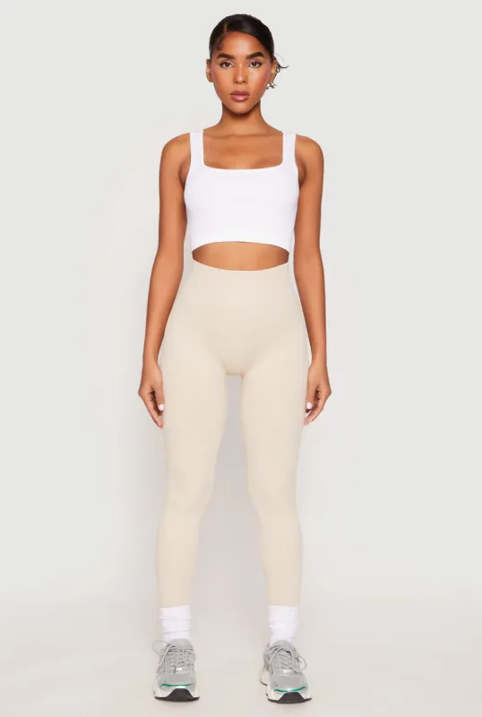 Seamless Acid Wash High Waisted Leggings sold by Rainbow