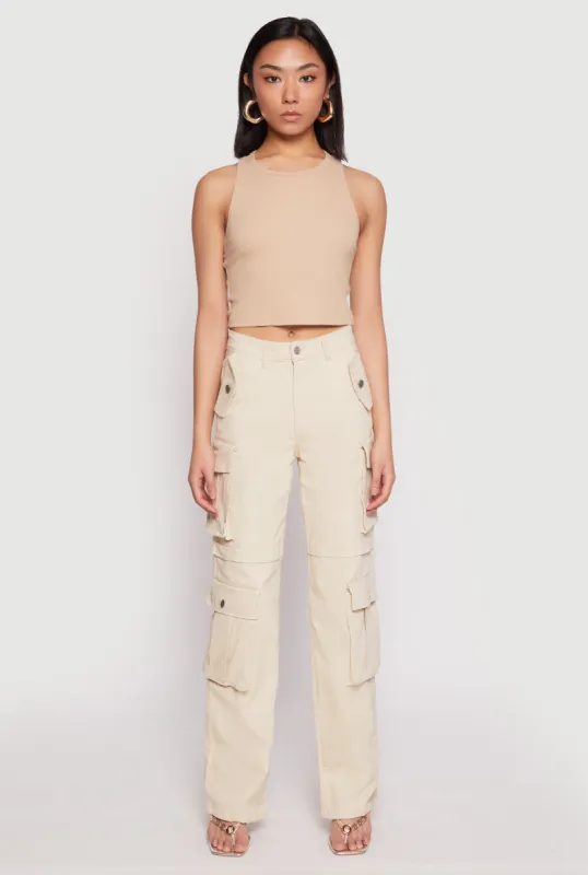 Daisy Four Cargo Pocket Straight Leg Pants sold by Rainbow