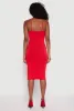 Crepe Knit Side Slit Bustier Dress sold by Rainbow