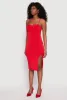 Crepe Knit Side Slit Bustier Dress sold by Rainbow