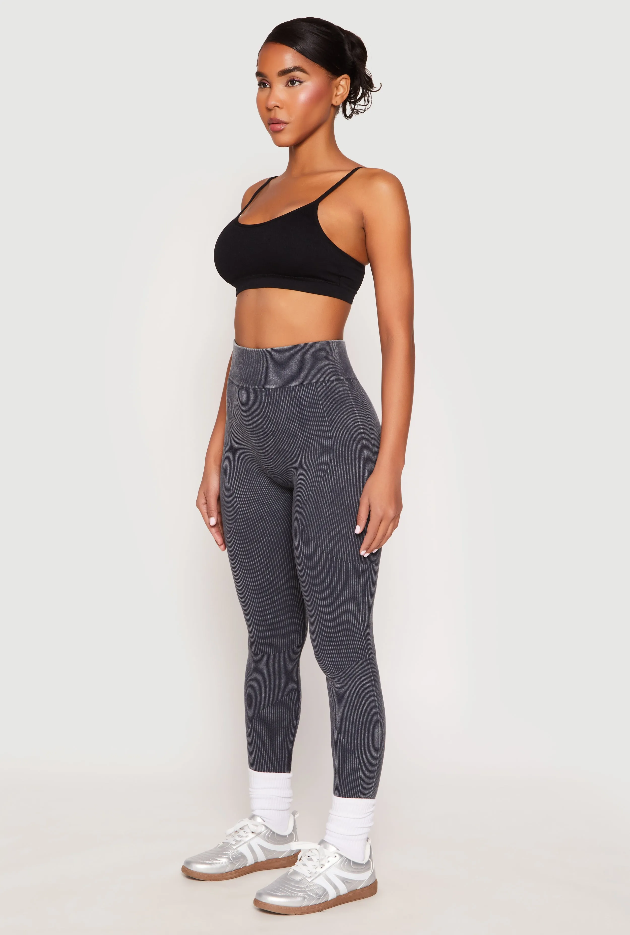 Seamless Acid Wash High Waisted Leggings sold by Rainbow product image thumbnail 2