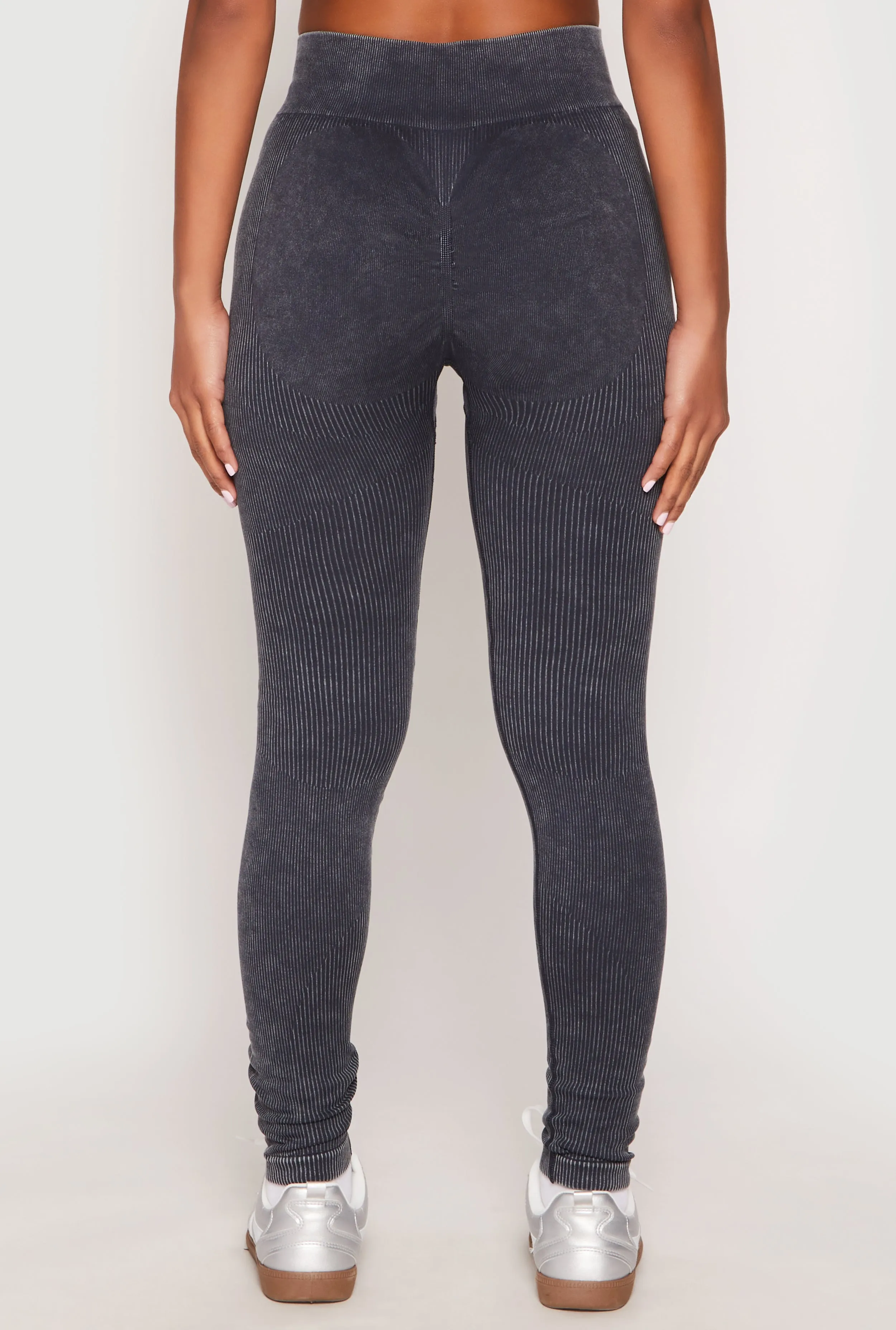 Seamless Acid Wash High Waisted Leggings sold by Rainbow product image thumbnail 5