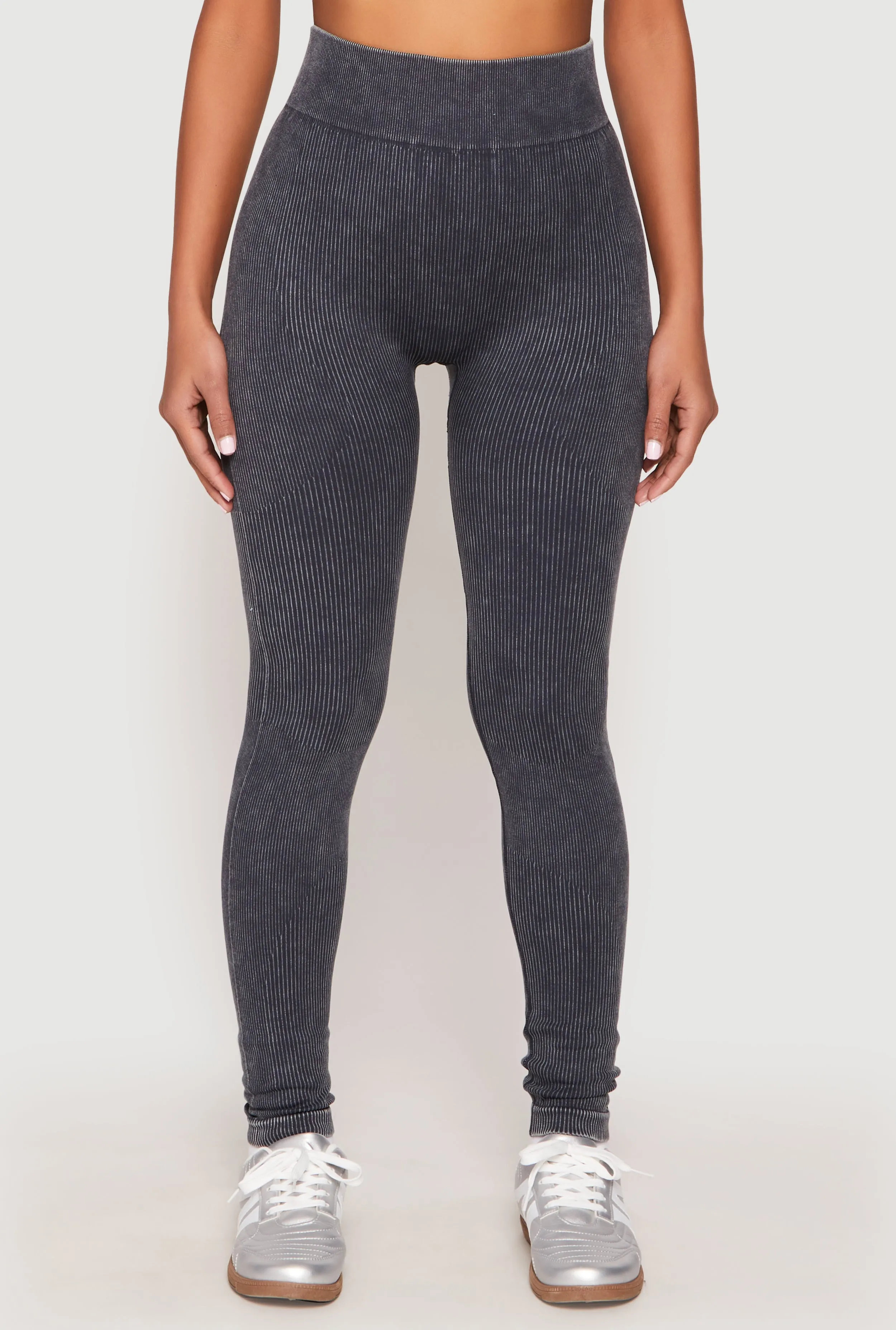 Seamless Acid Wash High Waisted Leggings sold by Rainbow product image thumbnail 3