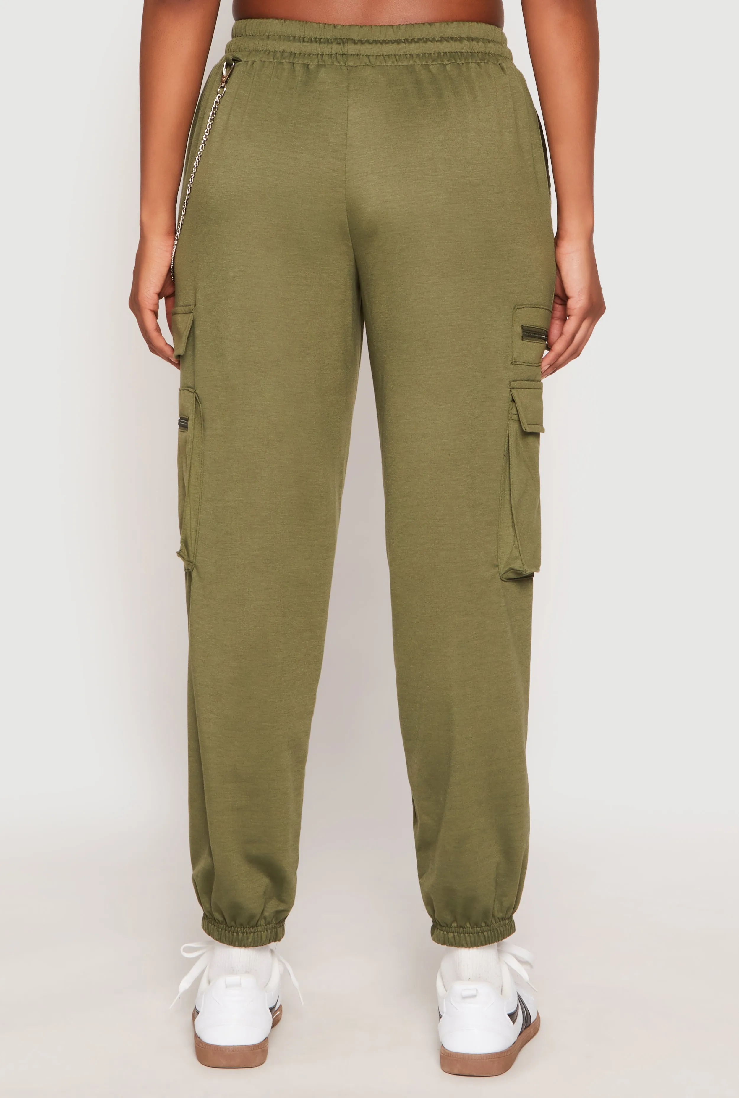 French Terry Chain Detail Cargo Joggers sold by Rainbow product image thumbnail 3