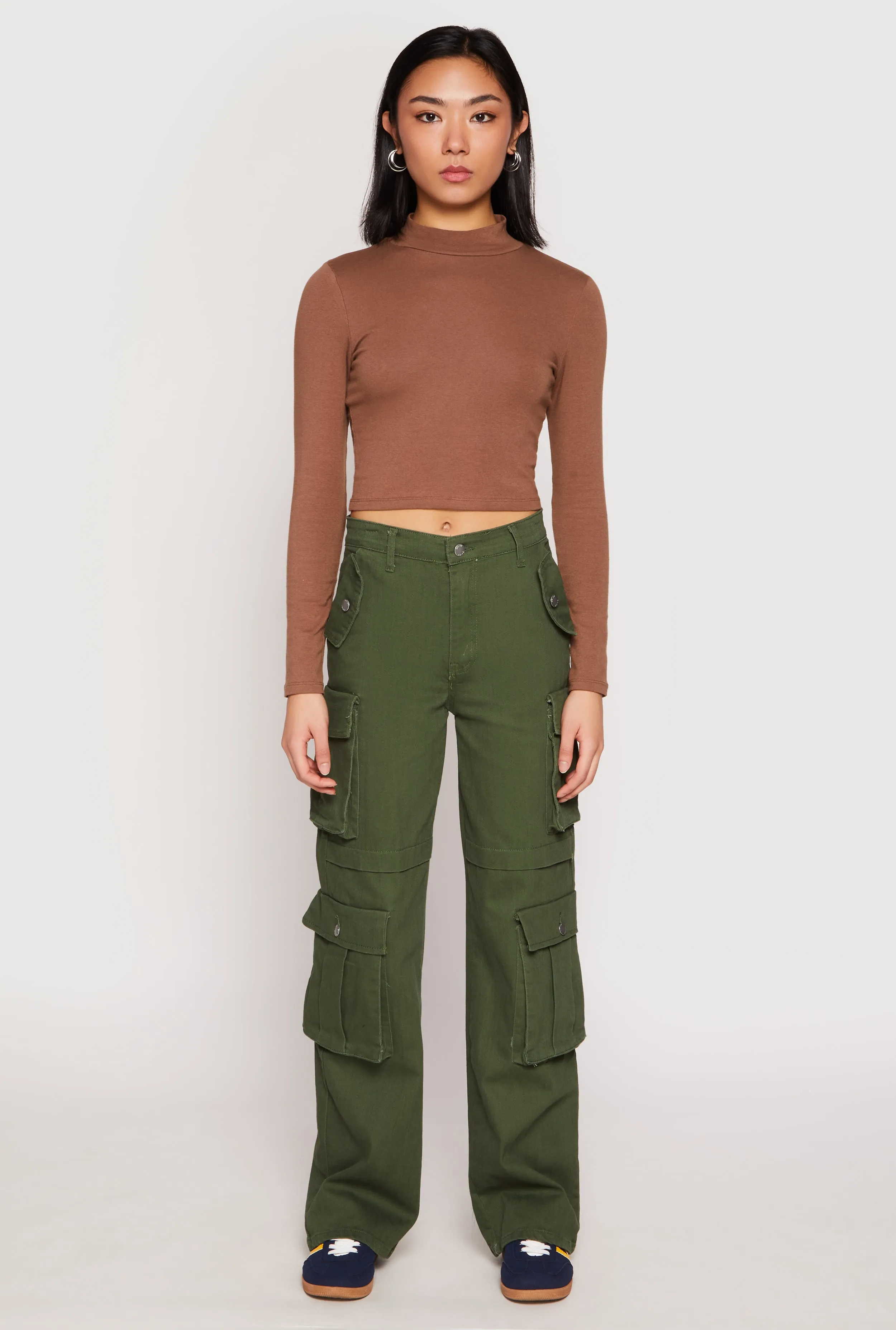 Daisy Four Cargo Pocket Straight Leg Pants sold by Rainbow